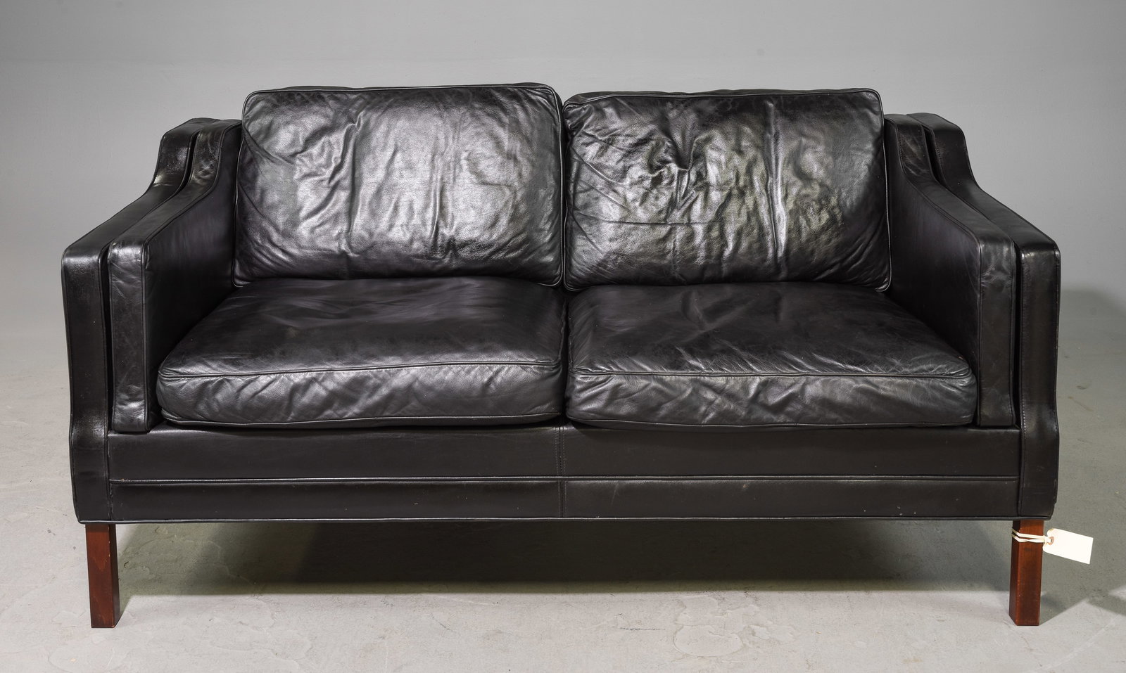 Mid Century Modern 2 Seater Leather Sofa (1 of 5)