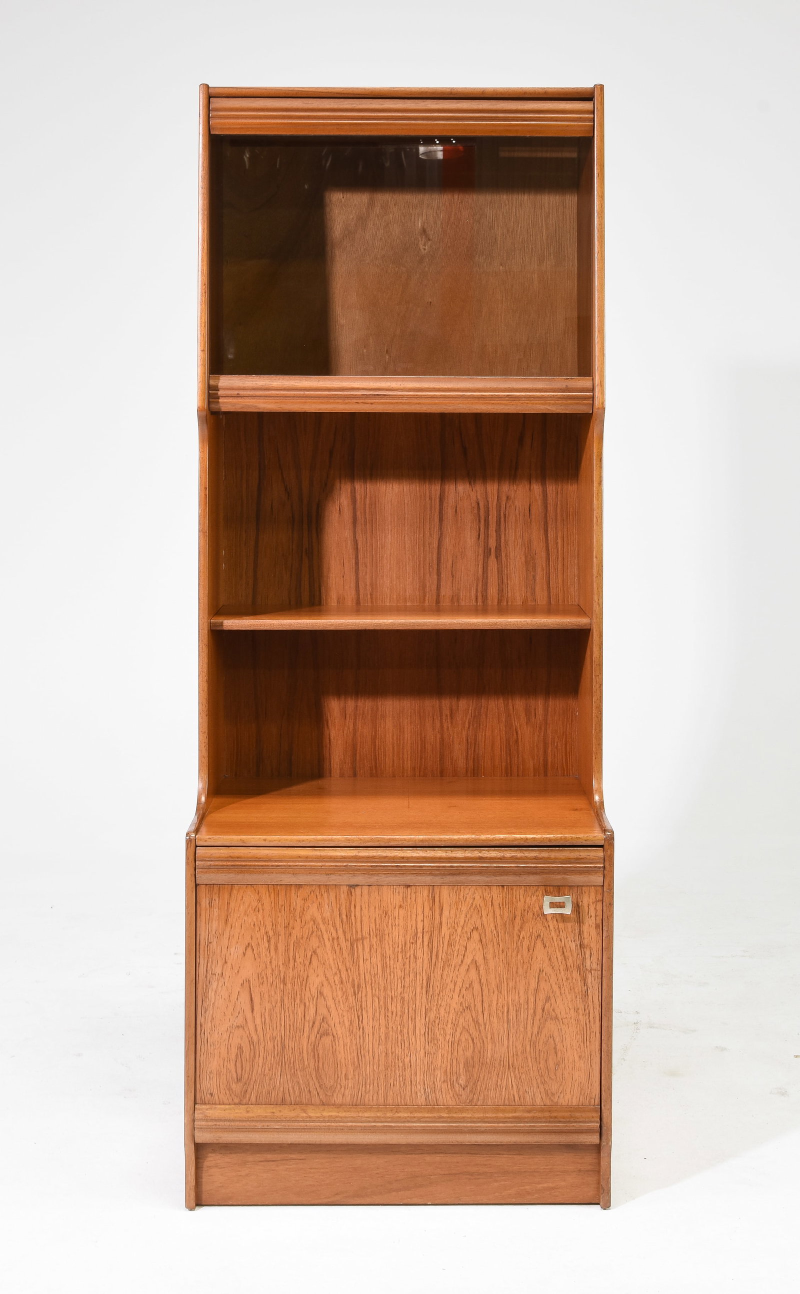 Mid Century Modern Narrow Wall Unit / Cabinet: Danish Modern Style Narrow Wall Unit / Cabinet - 65 inches tall x 24.5 x 18