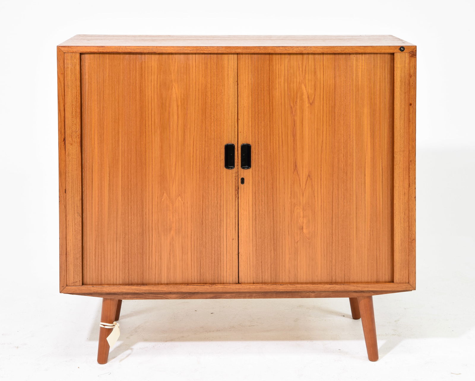 Danish Modern Style Tambour Door Cabinet (1 of 7)