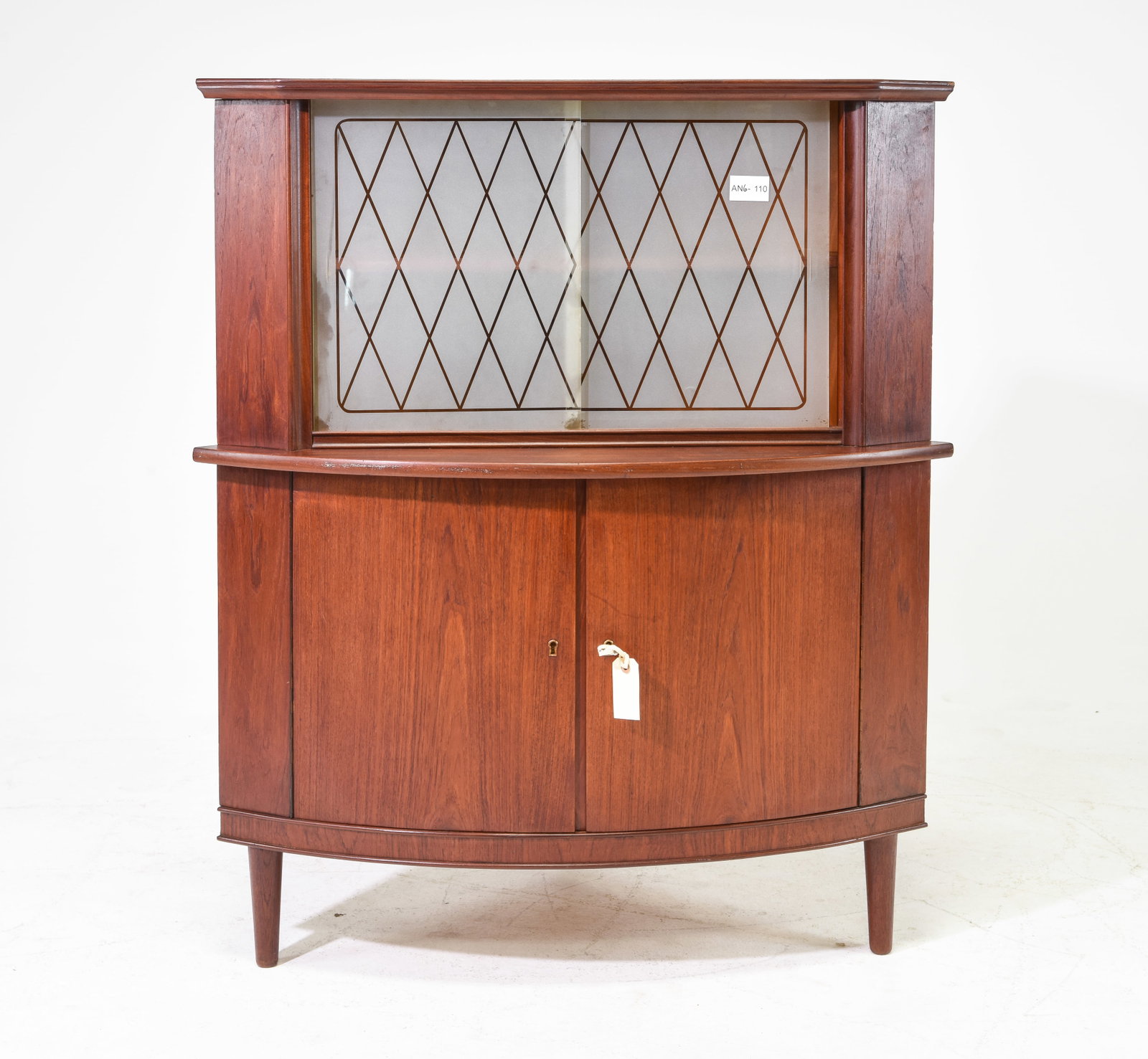 Danish Teak Corner / Cocktail Cabinet: Danish Teak Corner / Cocktail Cabinet - 50 inches tall x 42 x 27