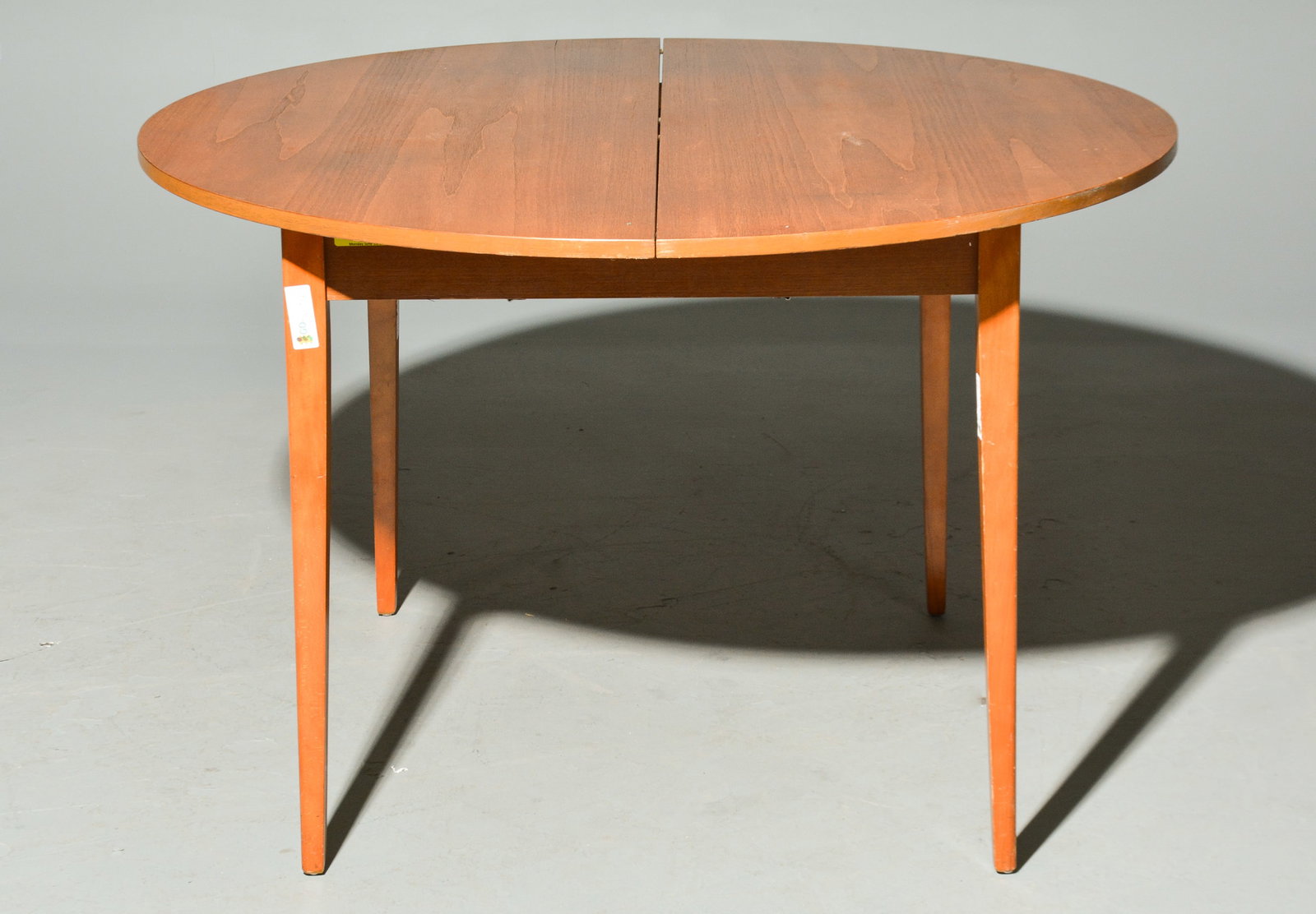 Mid Century Modern Round Table with Pop Up Leaf (1 of 3)