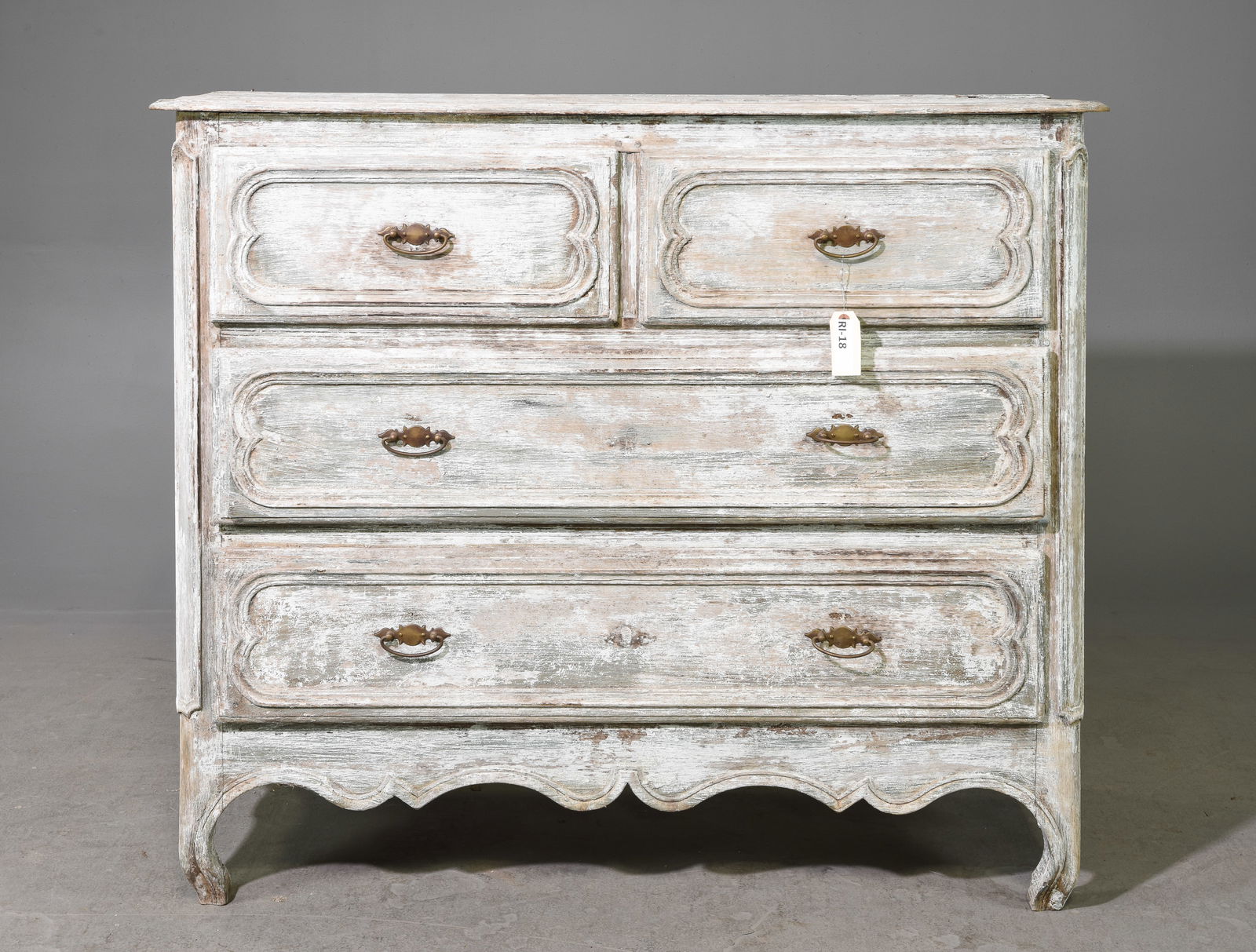 French Regency Style Large 4 Drawer Chest C.1890's (1 of 6)