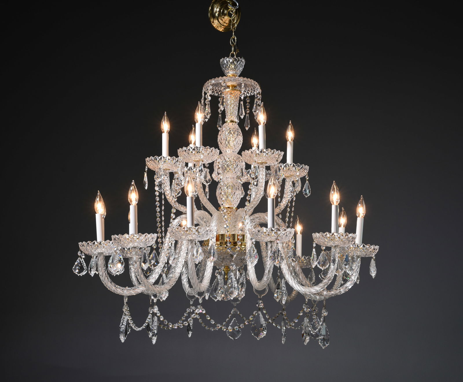 Neoclassical Spanish Style Crystal Chandelier (1 of 5)