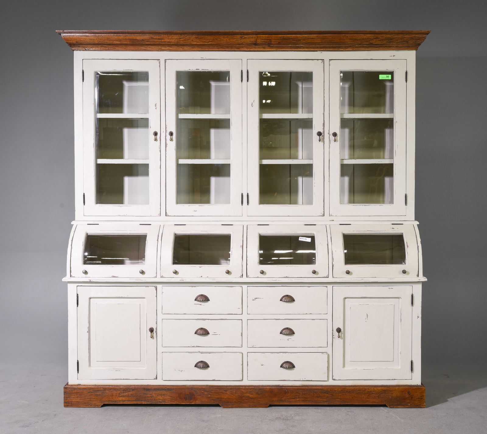 Large Painted Kitchen / Country Store Cupboard (1 of 3)