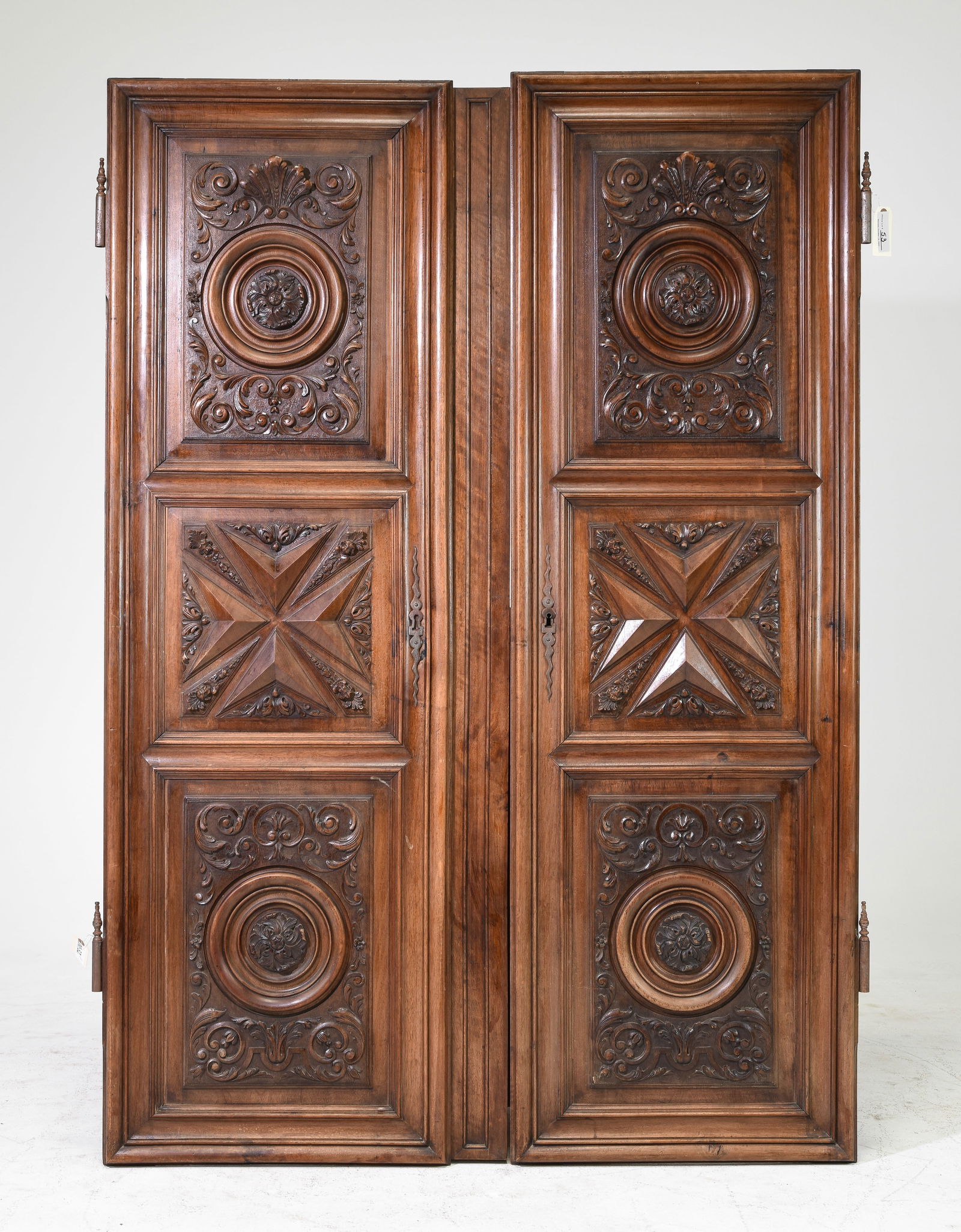 2 French Carved Oak Cupboard / Robe Doors (1 of 4)