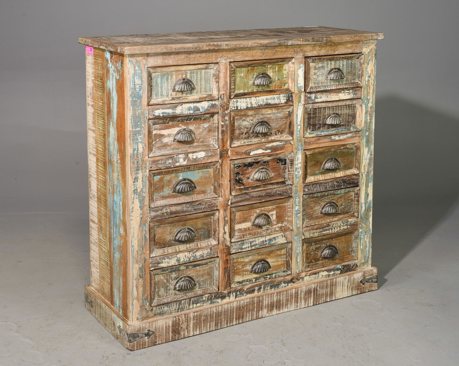 15 Drawer Painted Bank Of Drawers / Chest (1 of 2)