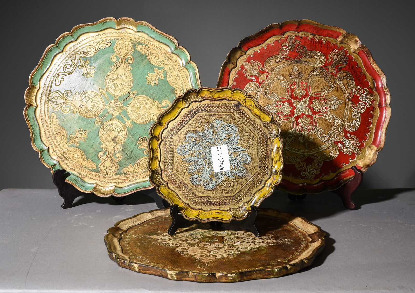 4 Florentine Style Plastic Trays (1 of 8)