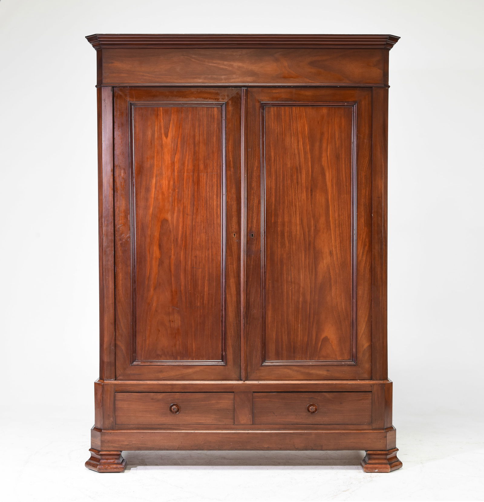 Tall Mahogany Armoire / Wardrobe (1 of 7)