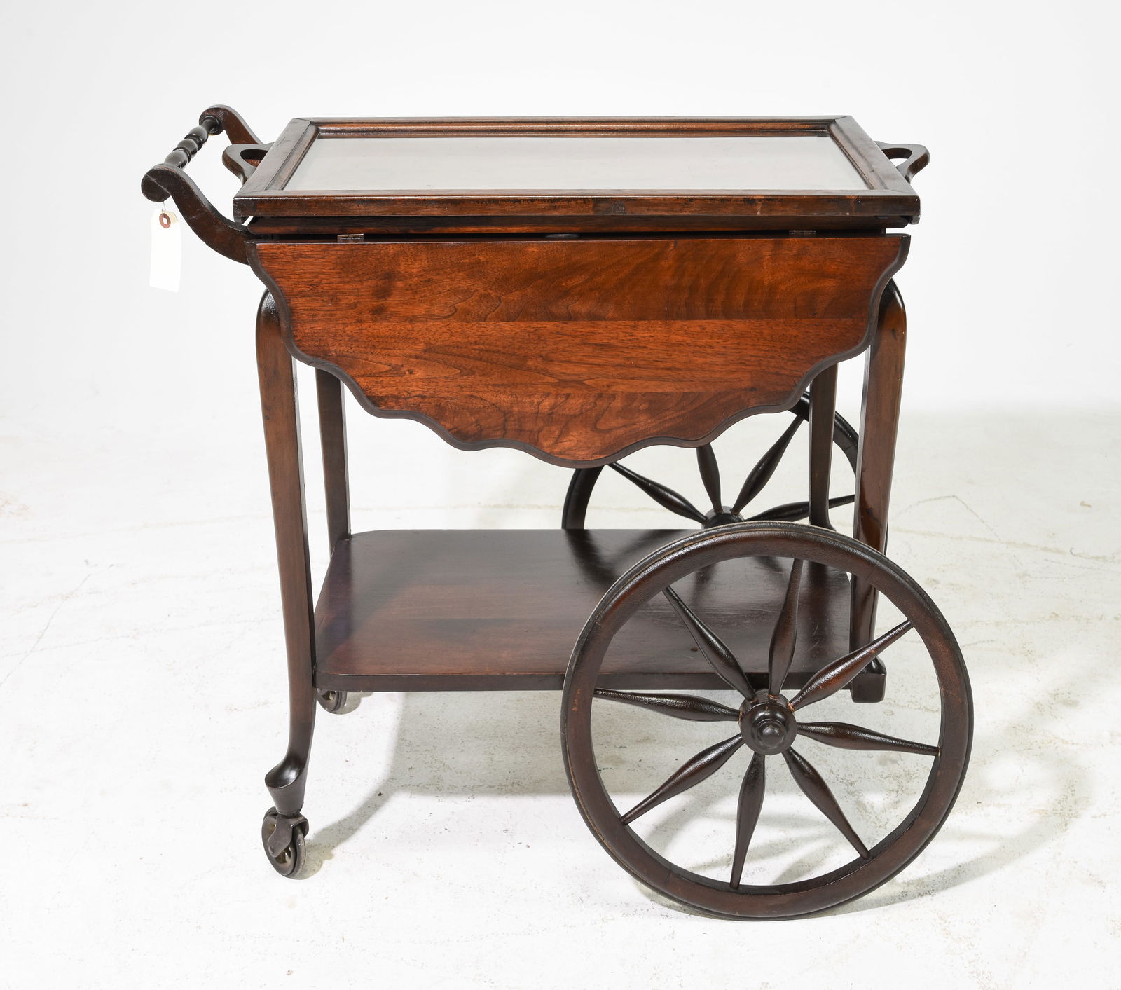 Mahogany Tea Trolley / Cart with Lift Off Tray (1 of 3)