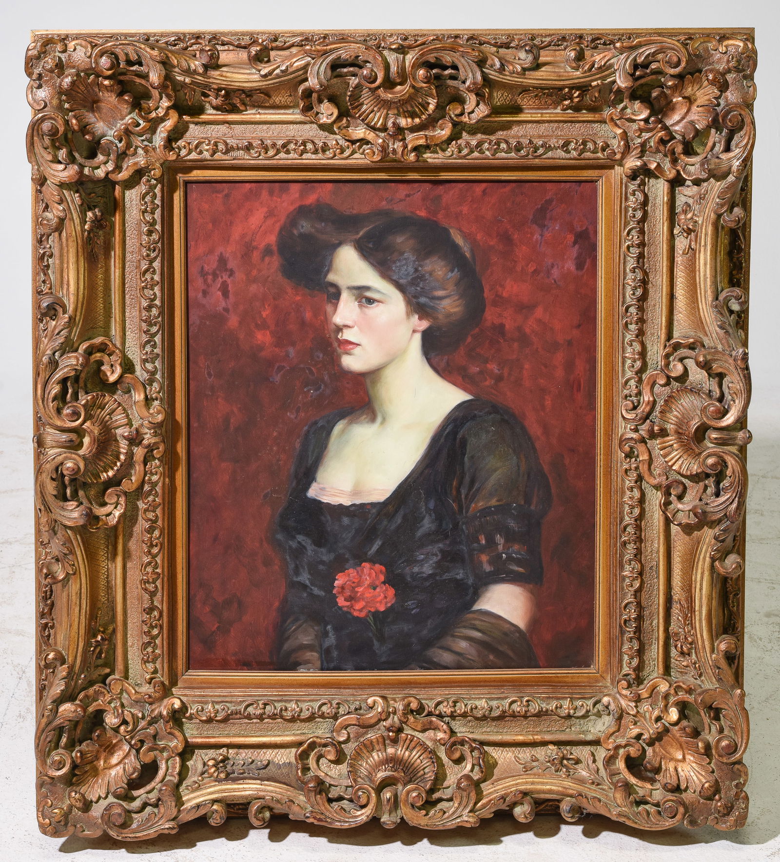 Gold Gilt Framed Oil Painting Portrait Of Women (1 of 2)