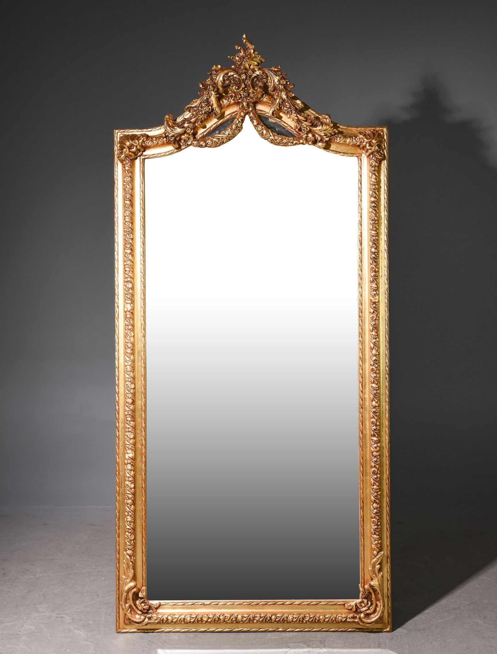 French Style Large Gold Framed Mirror (1 of 5)