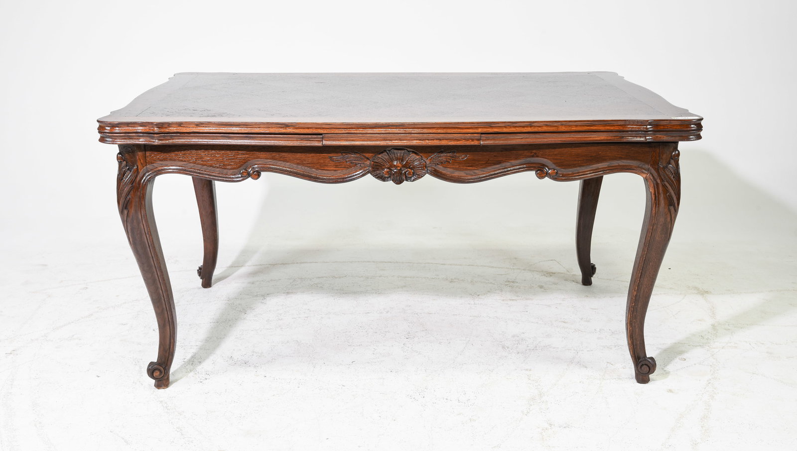 Louis XV Style Oak Draw Leaf Dining Table (1 of 6)