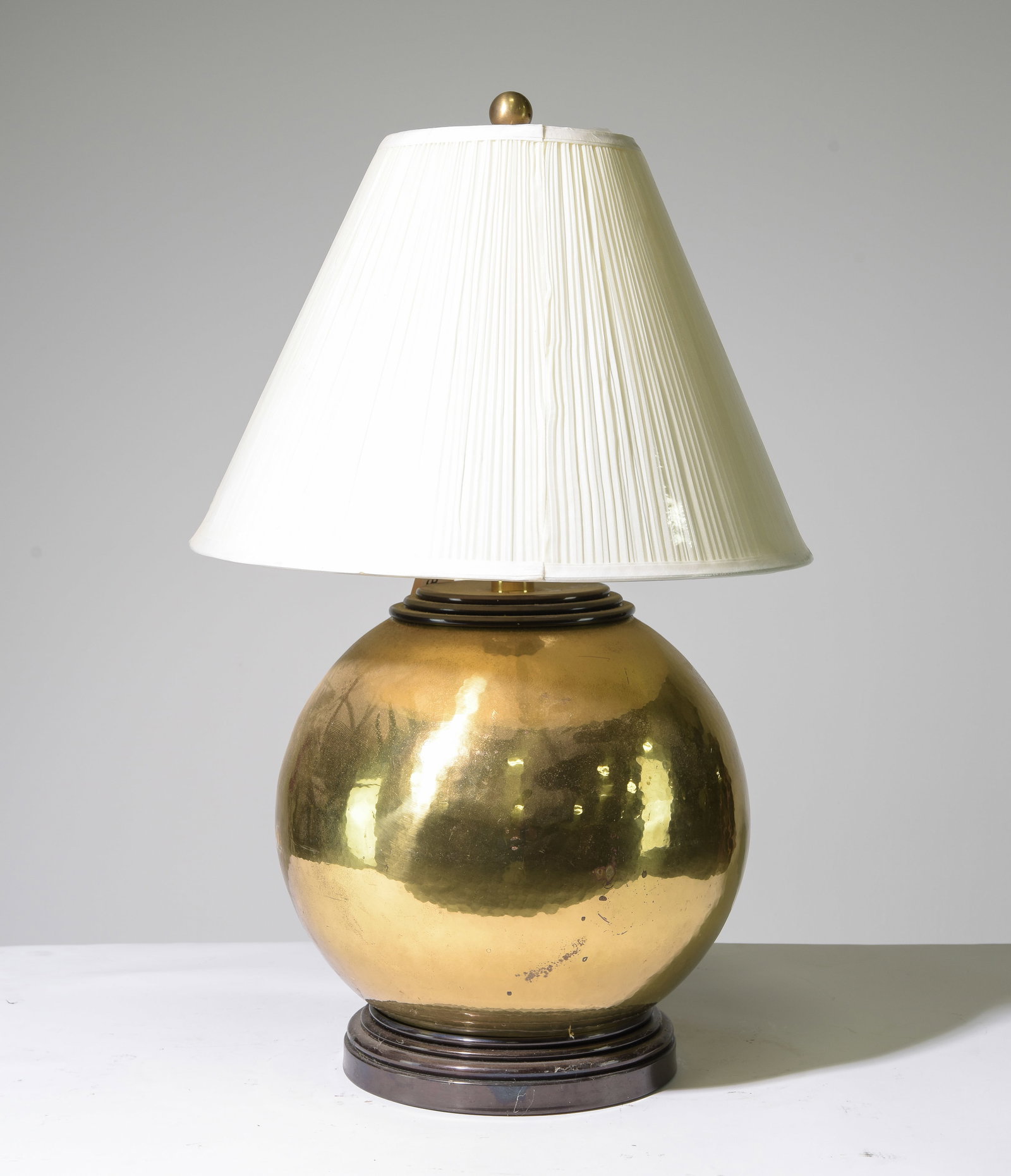 Brass Finished Globe Shaped Table Lamp (1 of 4)