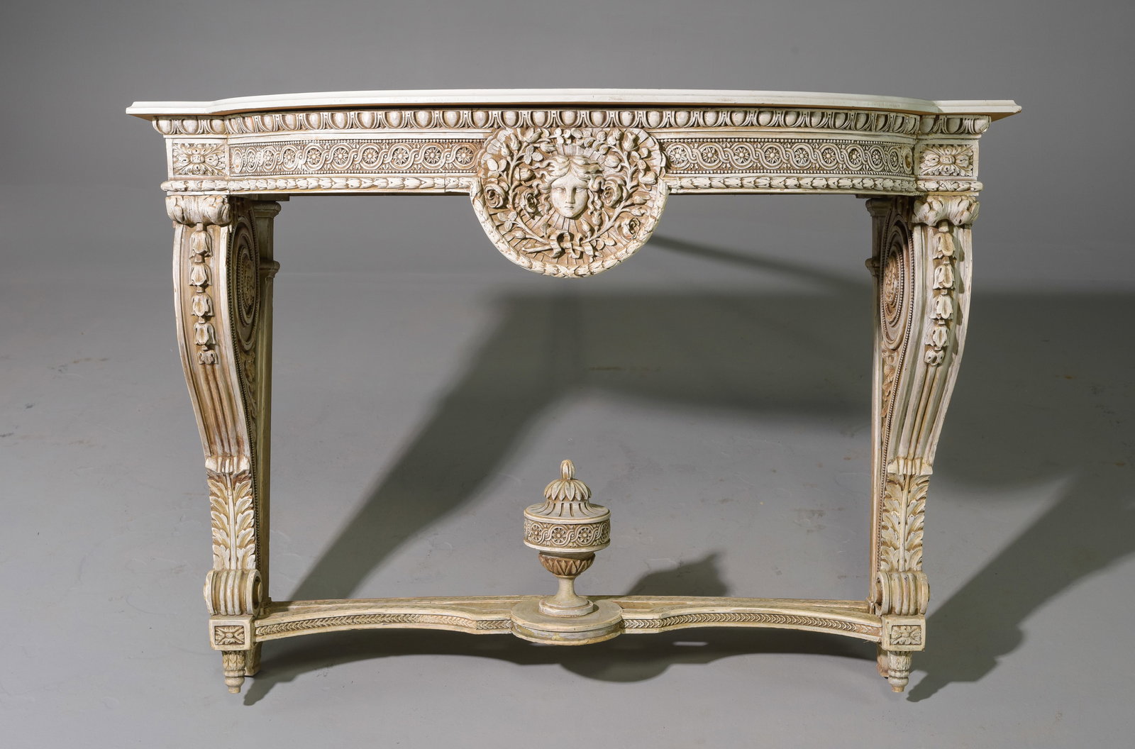 Italian Style Finely Carved Painted Hall Table (1 of 7)