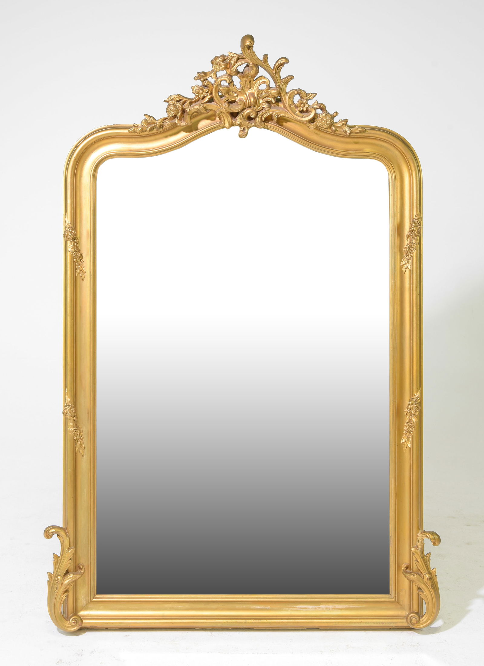 Louis XV Style Gold Gilt / Painted Mirror (1 of 2)