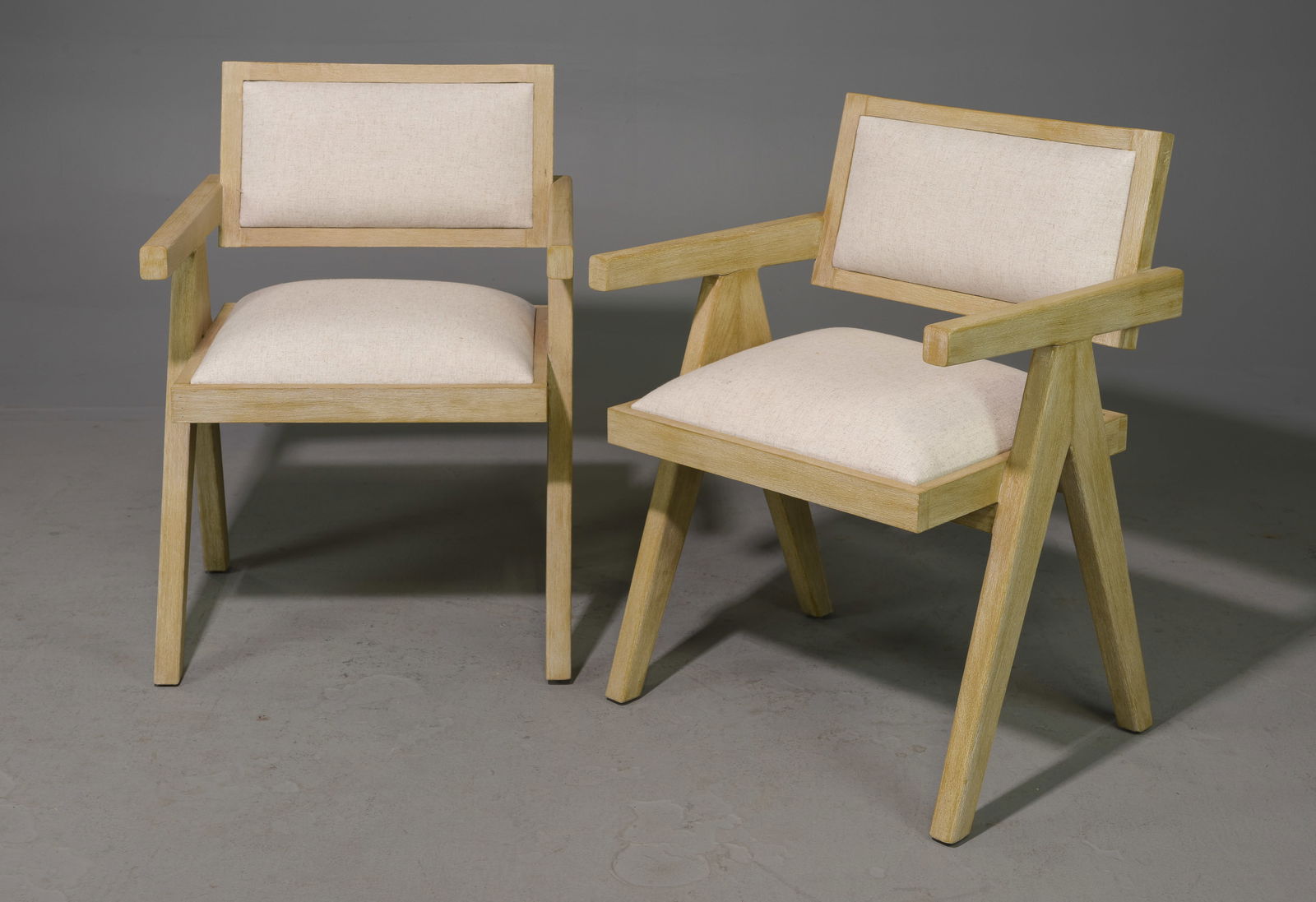 2 Arm Chairs in The Manner of Pierre Jeanneret #1 (1 of 2)
