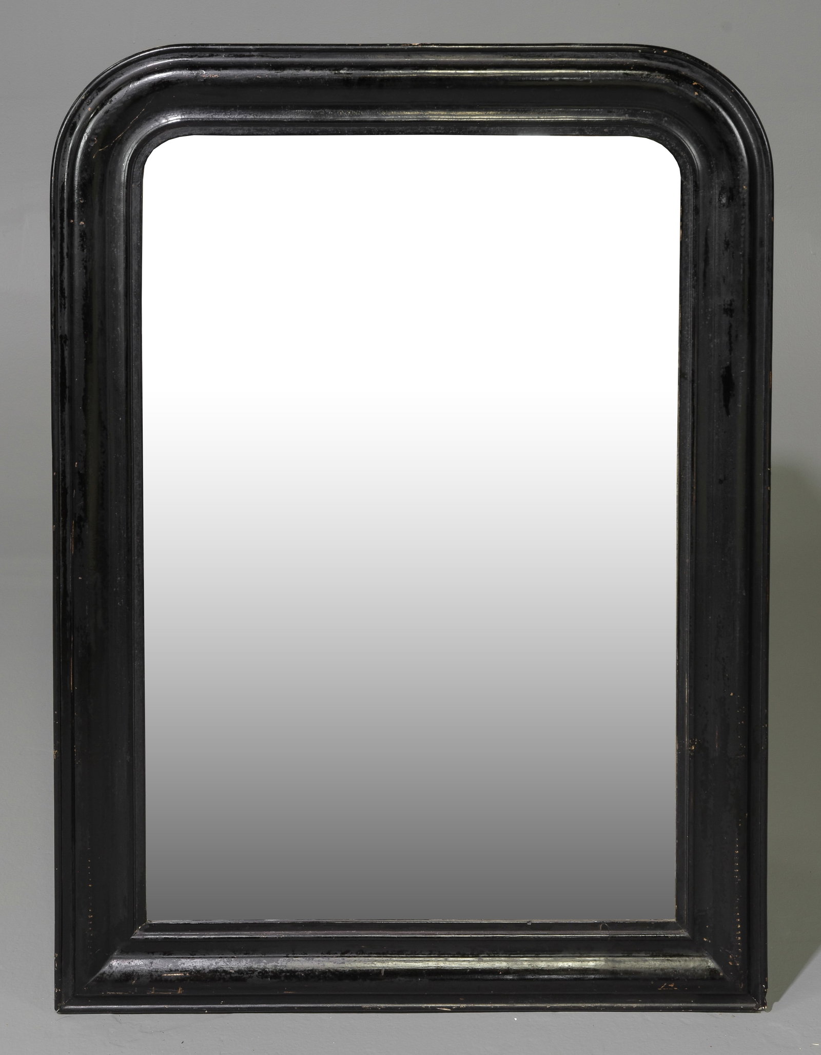 Louis Philippe Style Black Painted Framed Mirror (1 of 5)