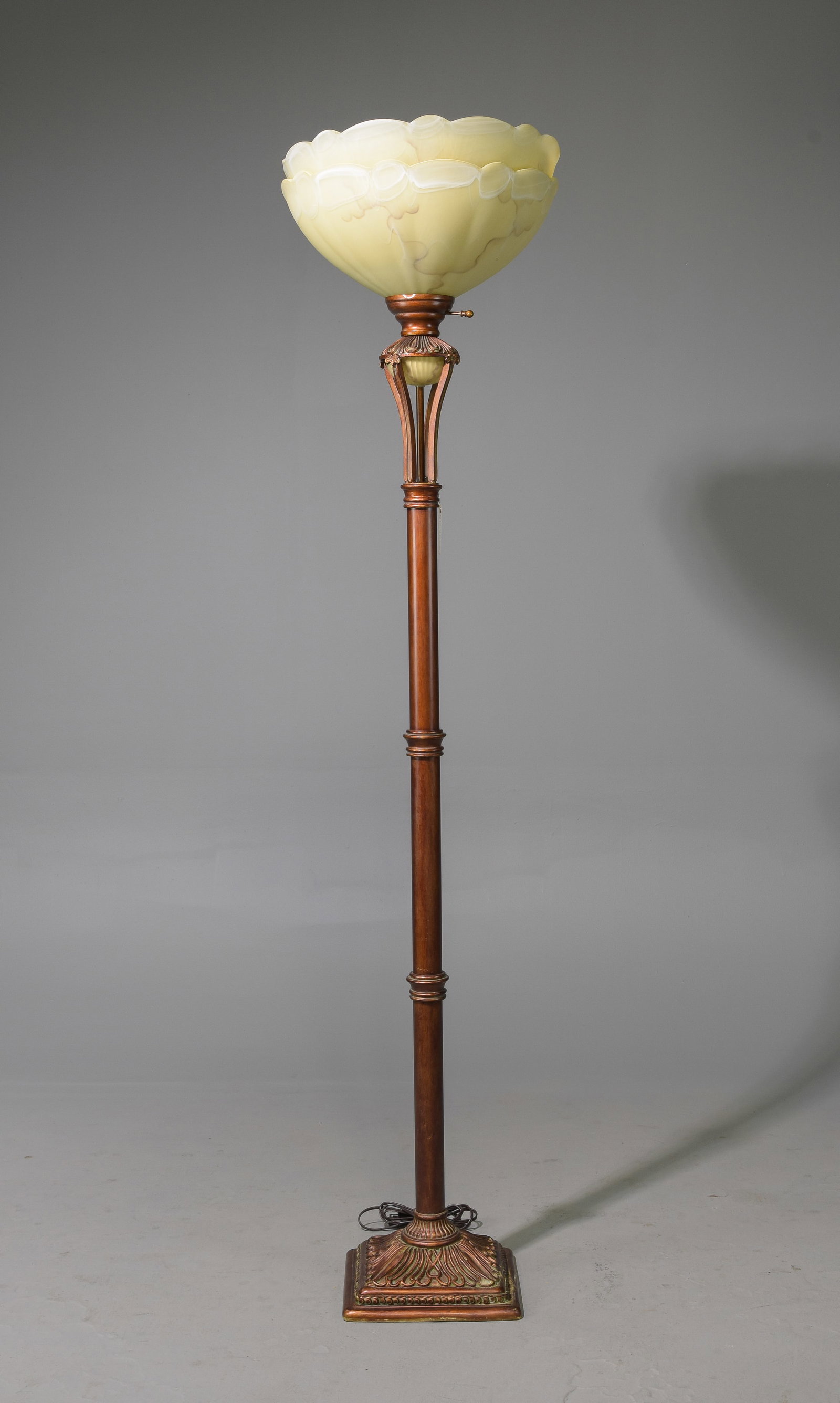 Toscano Style Torchiere Floor Lamp (1 of 5)