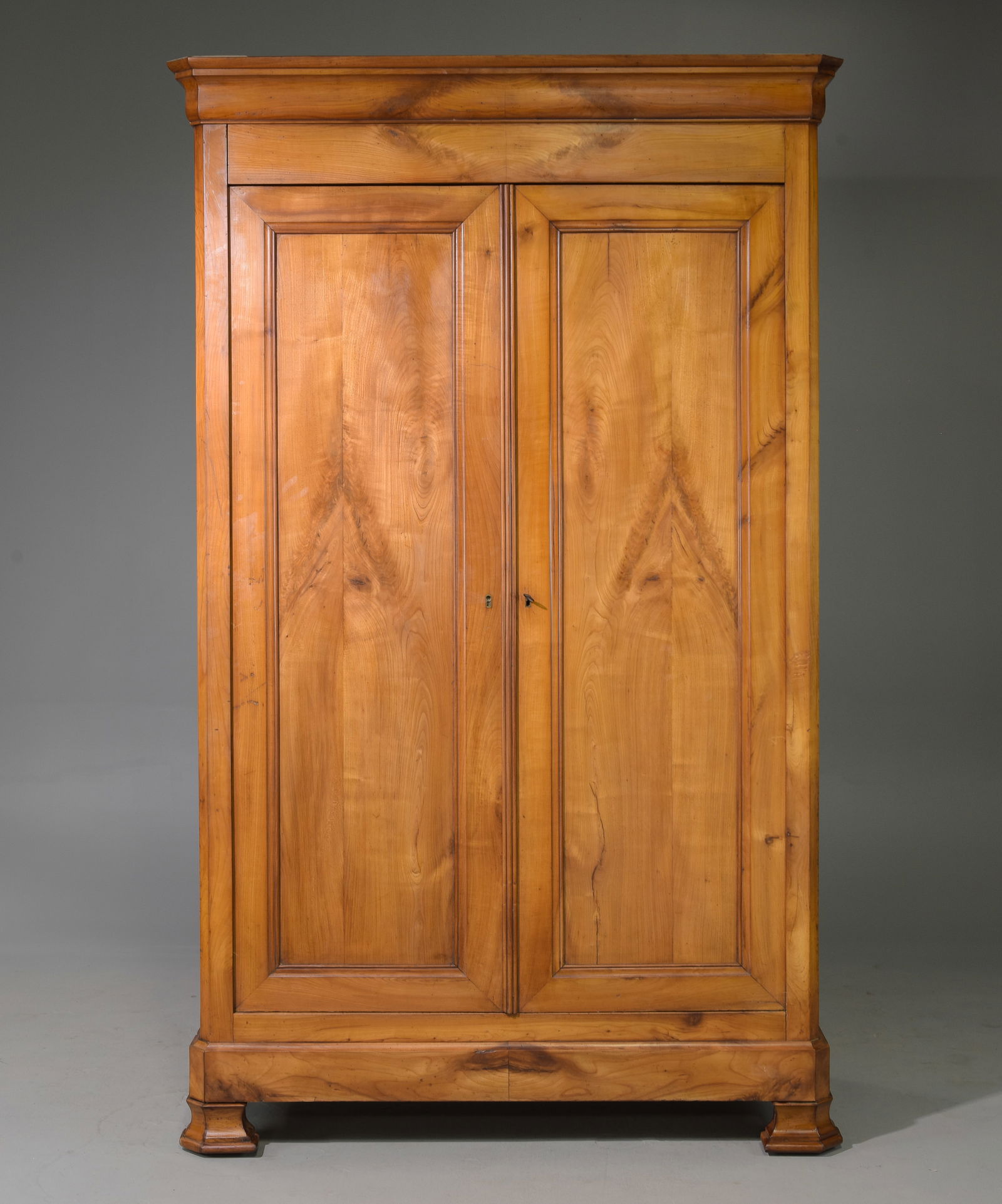 Louis Phillipe Style Cherry Double Door Wardrobe (1 of 3)