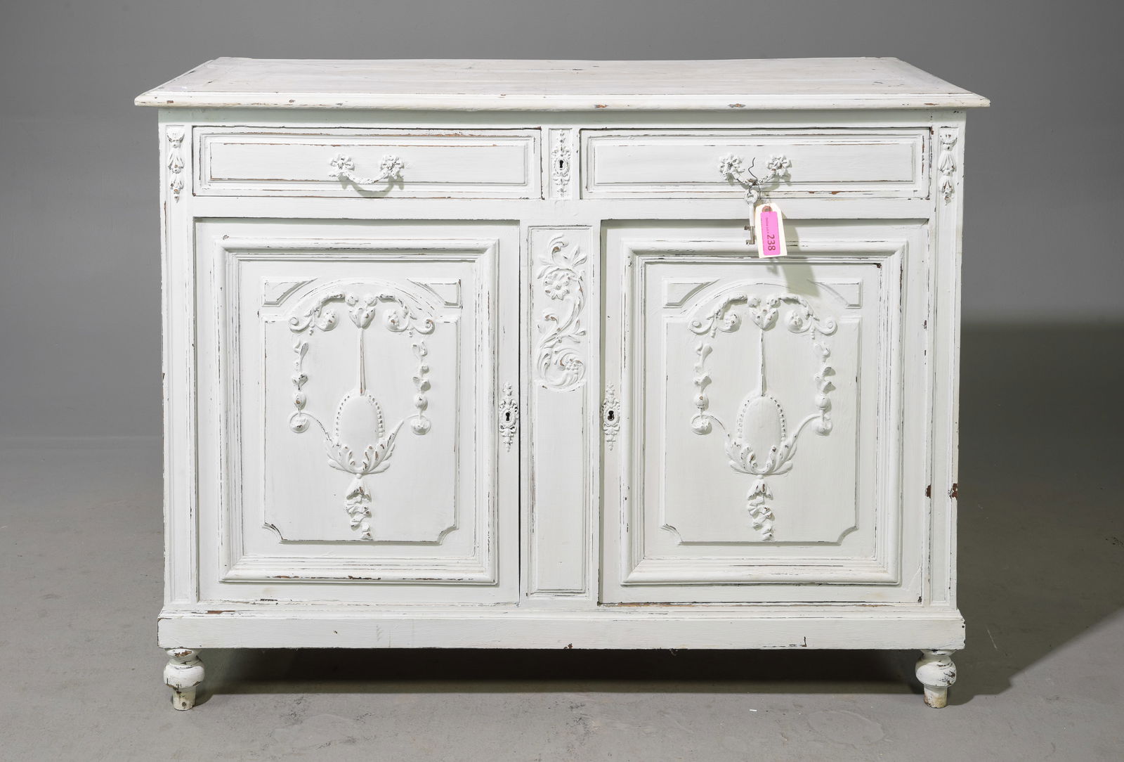 French Painted Oak Buffet / Sideboard (1 of 4)