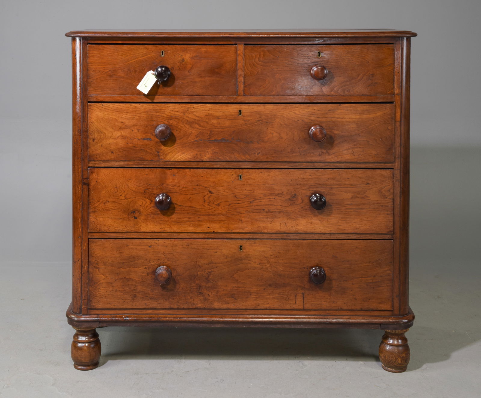 Welsh Mahogany Five Drawer Large Chest c.1890's (1 of 6)