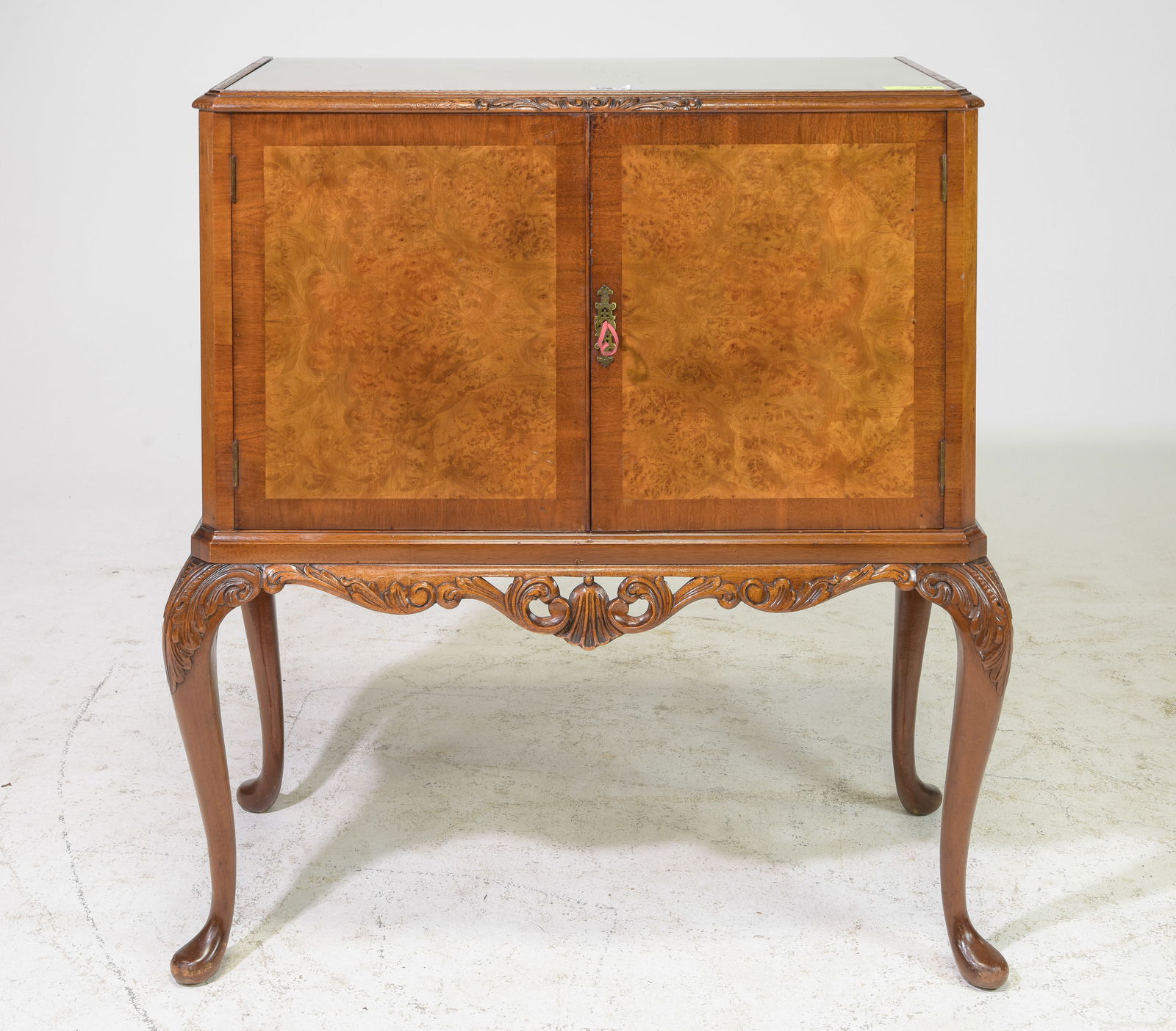 British Walnut Cocktail / Bar Cabinet c.1930's-40's (1 of 4)