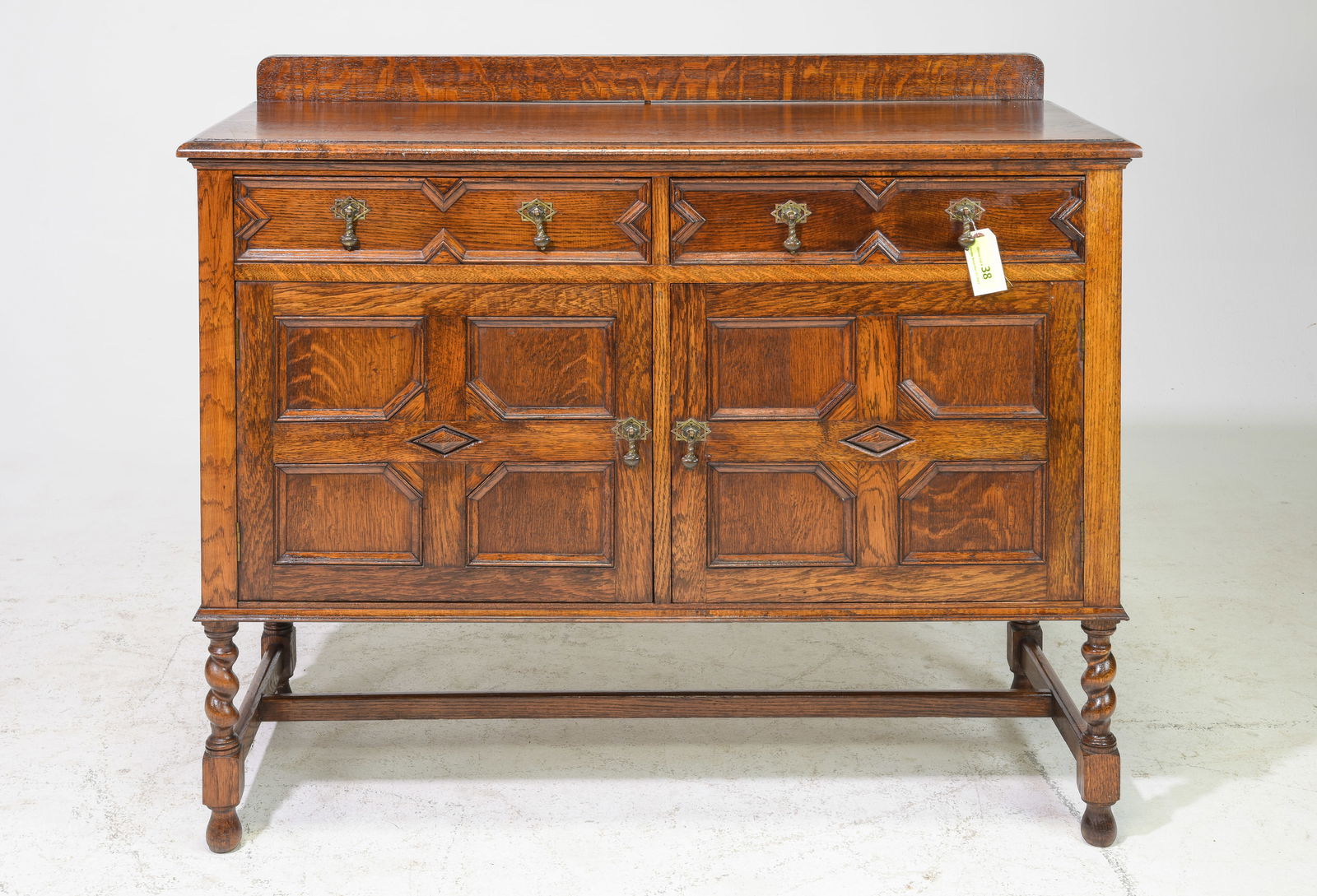Jacobean Oak Barley Twist Sideboard / Server c.1920's (1 of 4)