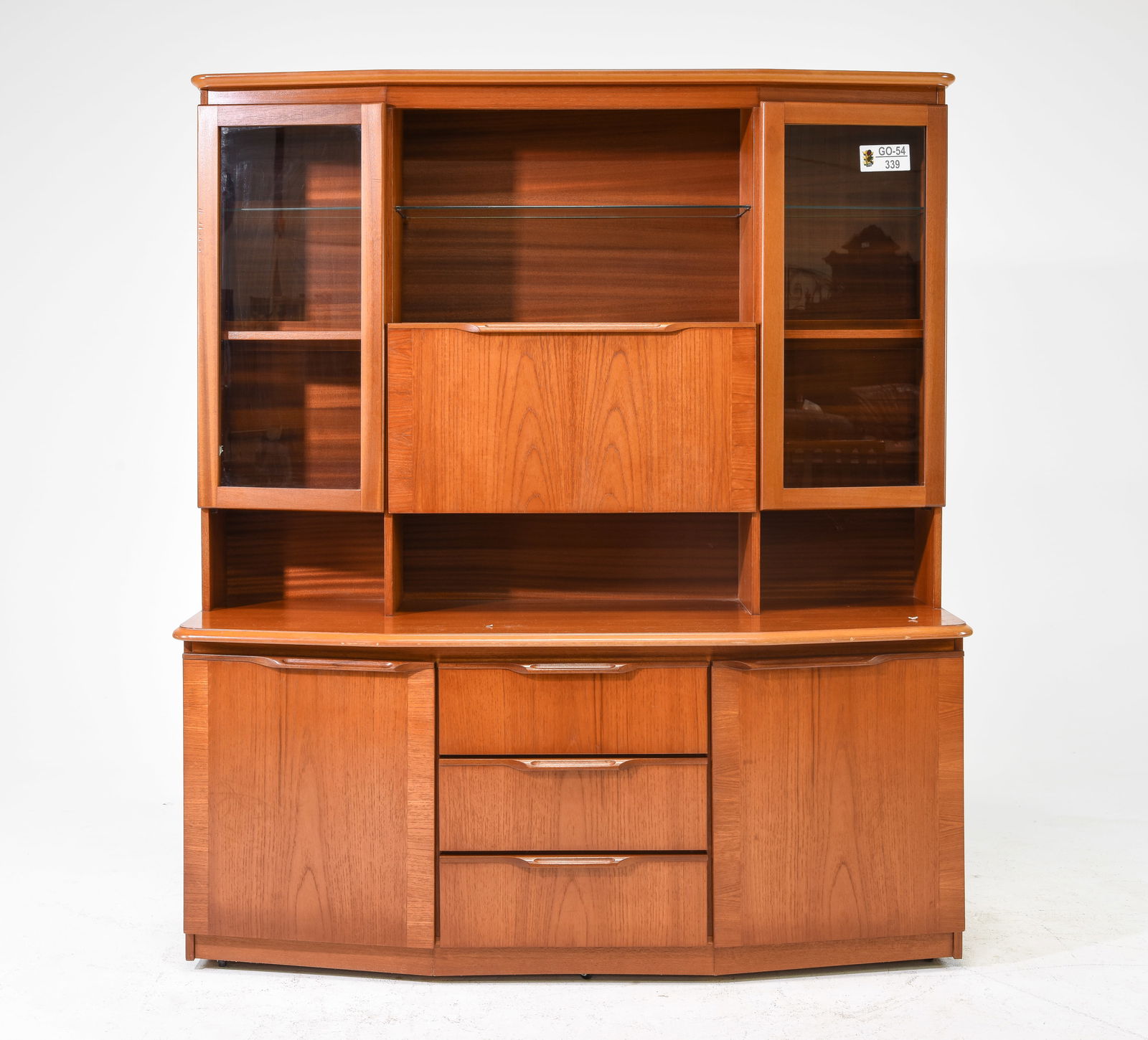 Danish Modern Drop Front Cocktail Bookcase - Sakol (1 of 8)
