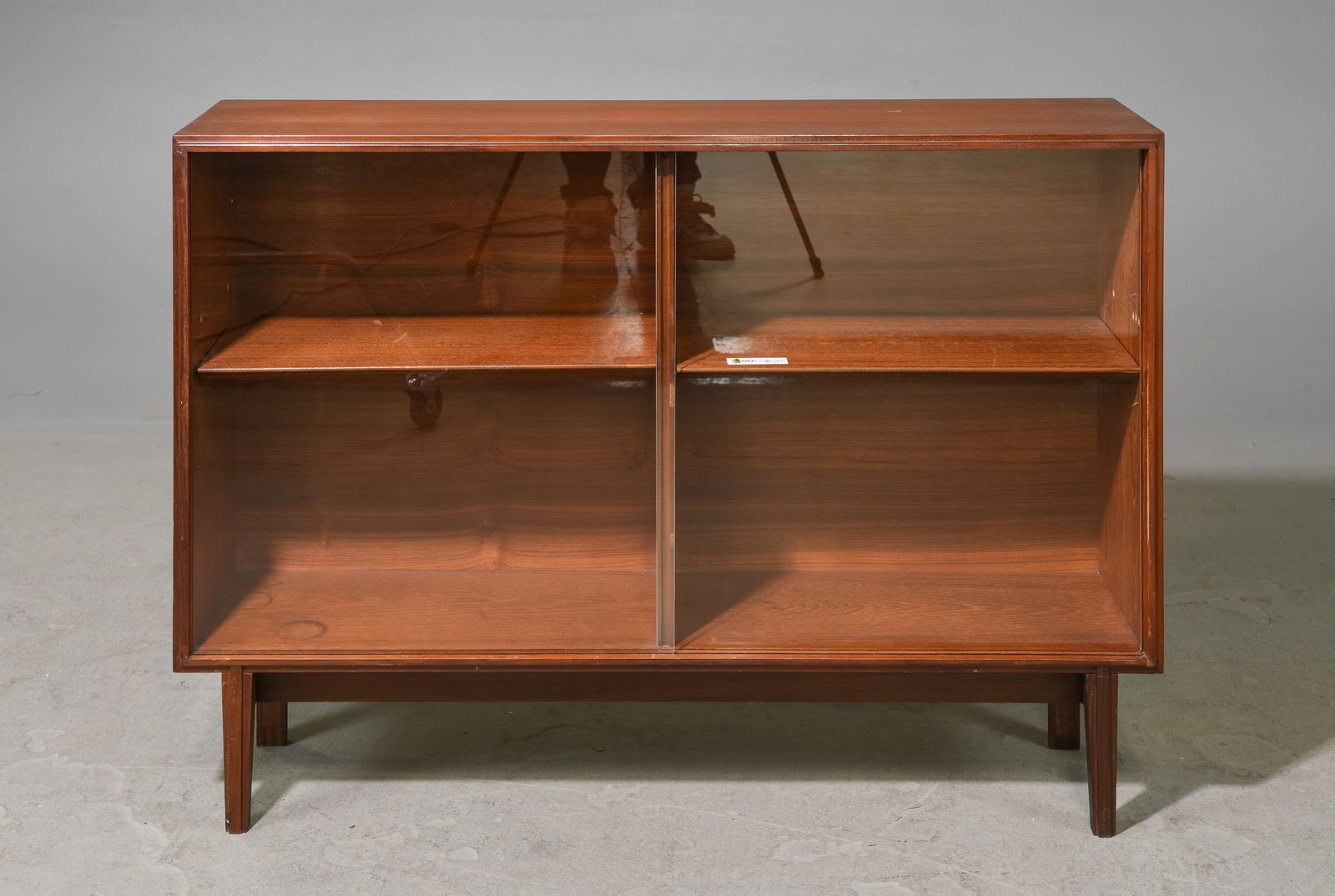 Mid Century Modern Bookcase with Sliding Glass Doors (1 of 6)