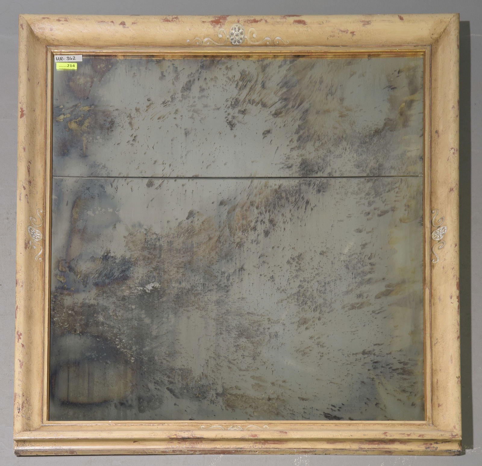 Rustic Painted Framed Large Mirror (1 of 5)