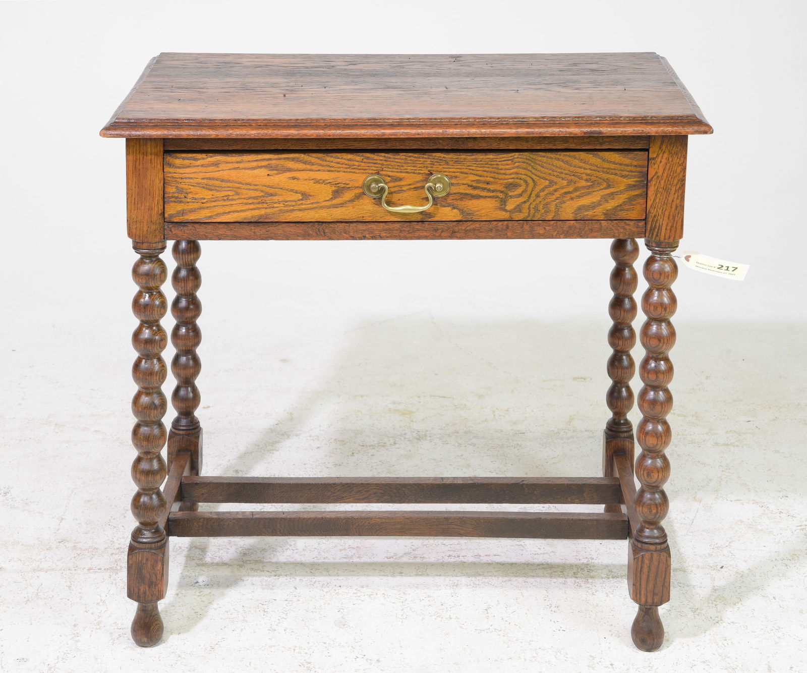 British Bobbin Single Drawer Table c.1920's (1 of 5)