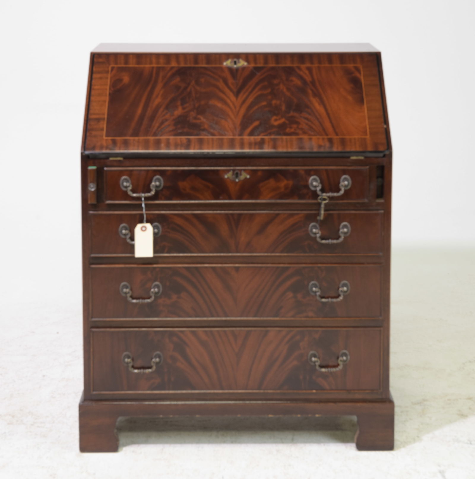 British Mahogany Bureau / Drop Front Desk c.1930's (1 of 6)