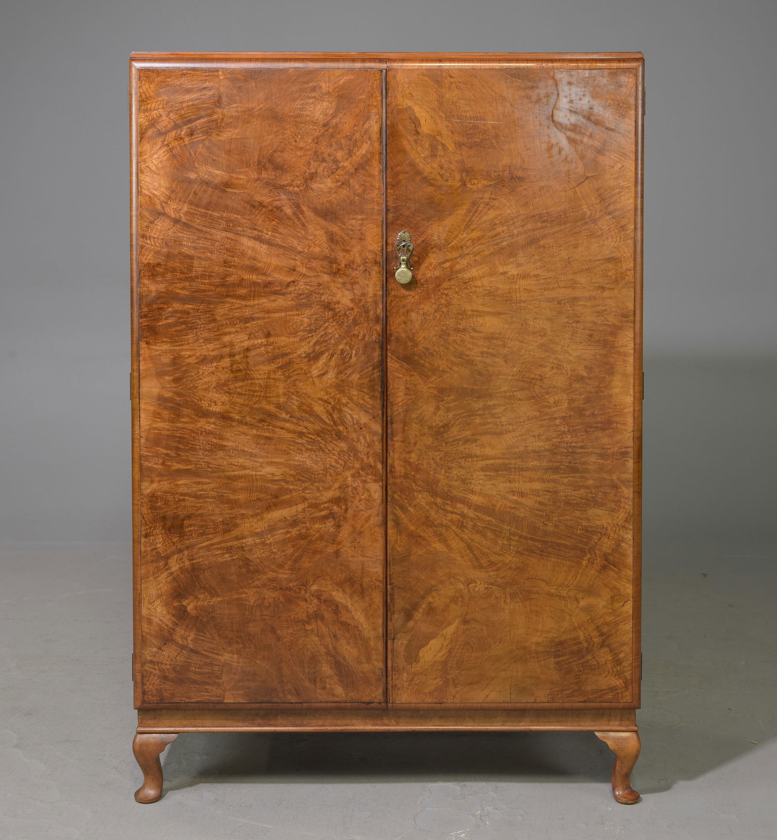 English Walnut Double Door Gents Robe c.1930's (1 of 4)