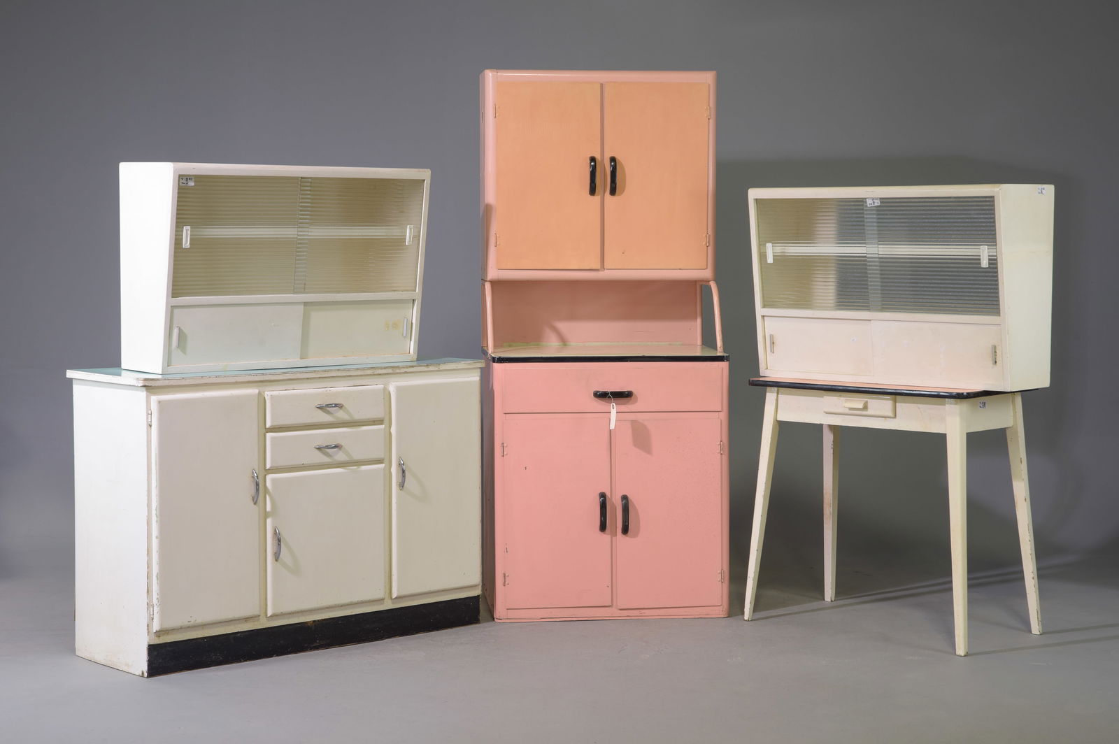 5pcs Vintage Kitchen Cabinets, Table, Etc. (1 of 3)