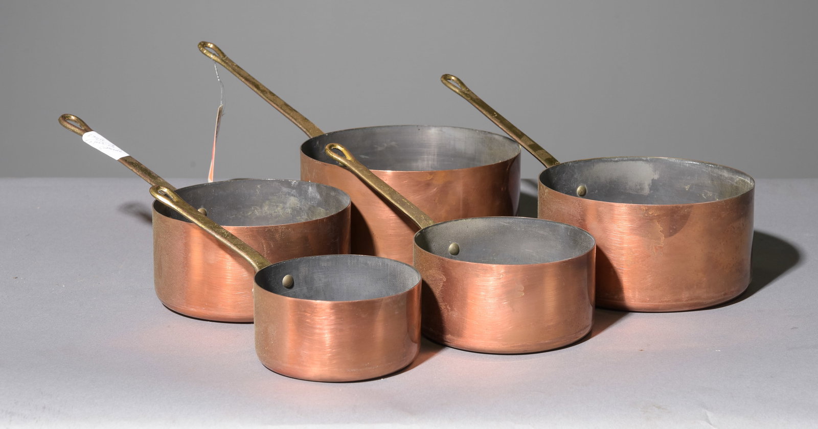 Set of 5 French Copper Sauce Pans #3 (1 of 3)