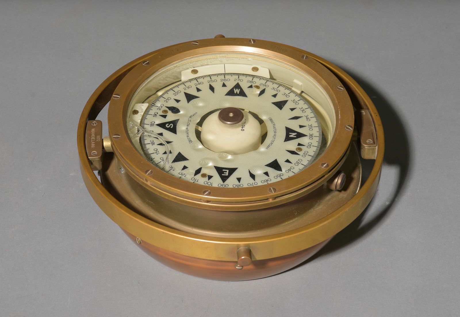 Observator-Rotterdam Brass & Copper Nautical Compass (1 of 4)