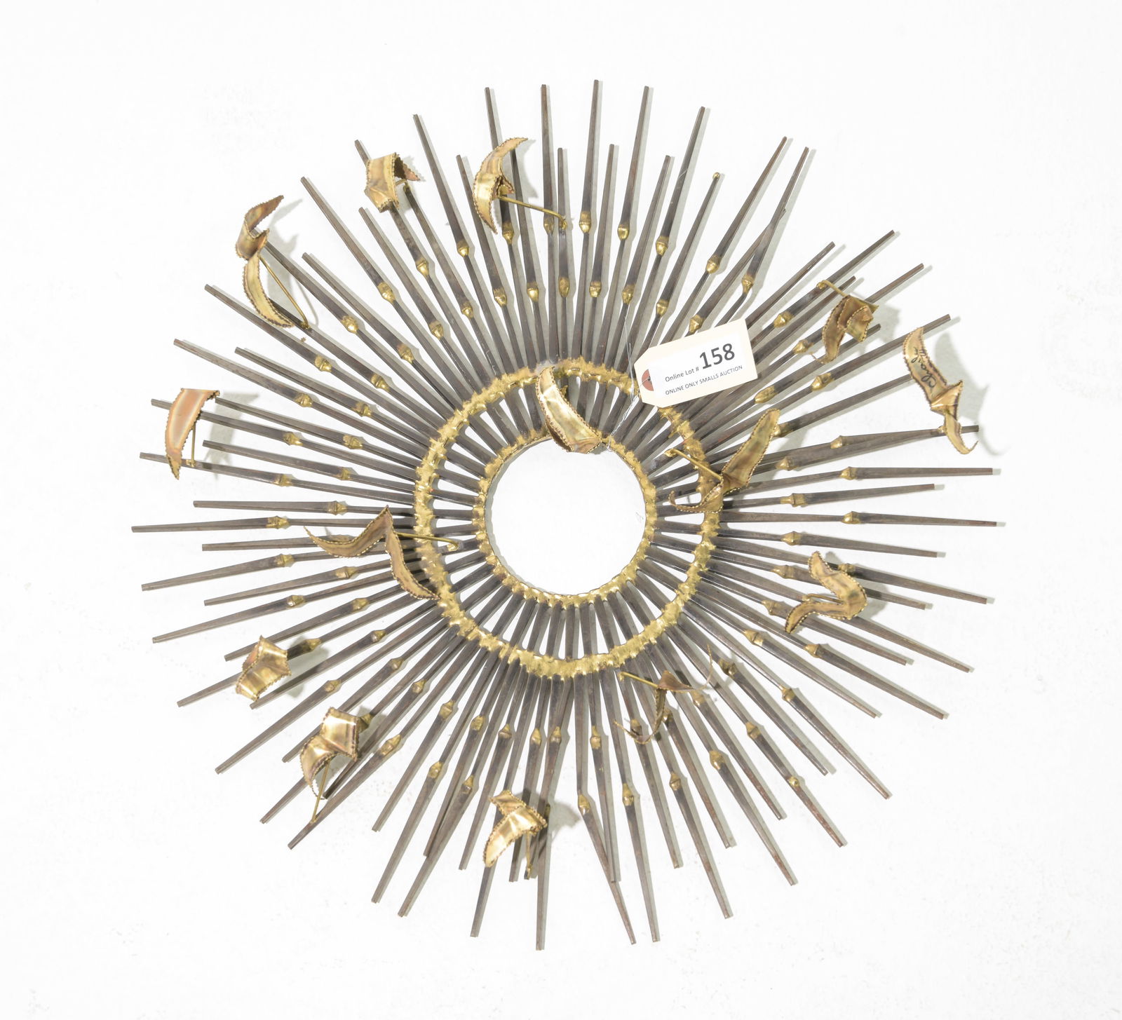 Brutalist Sunburst Wall Art with Birds (1 of 3)