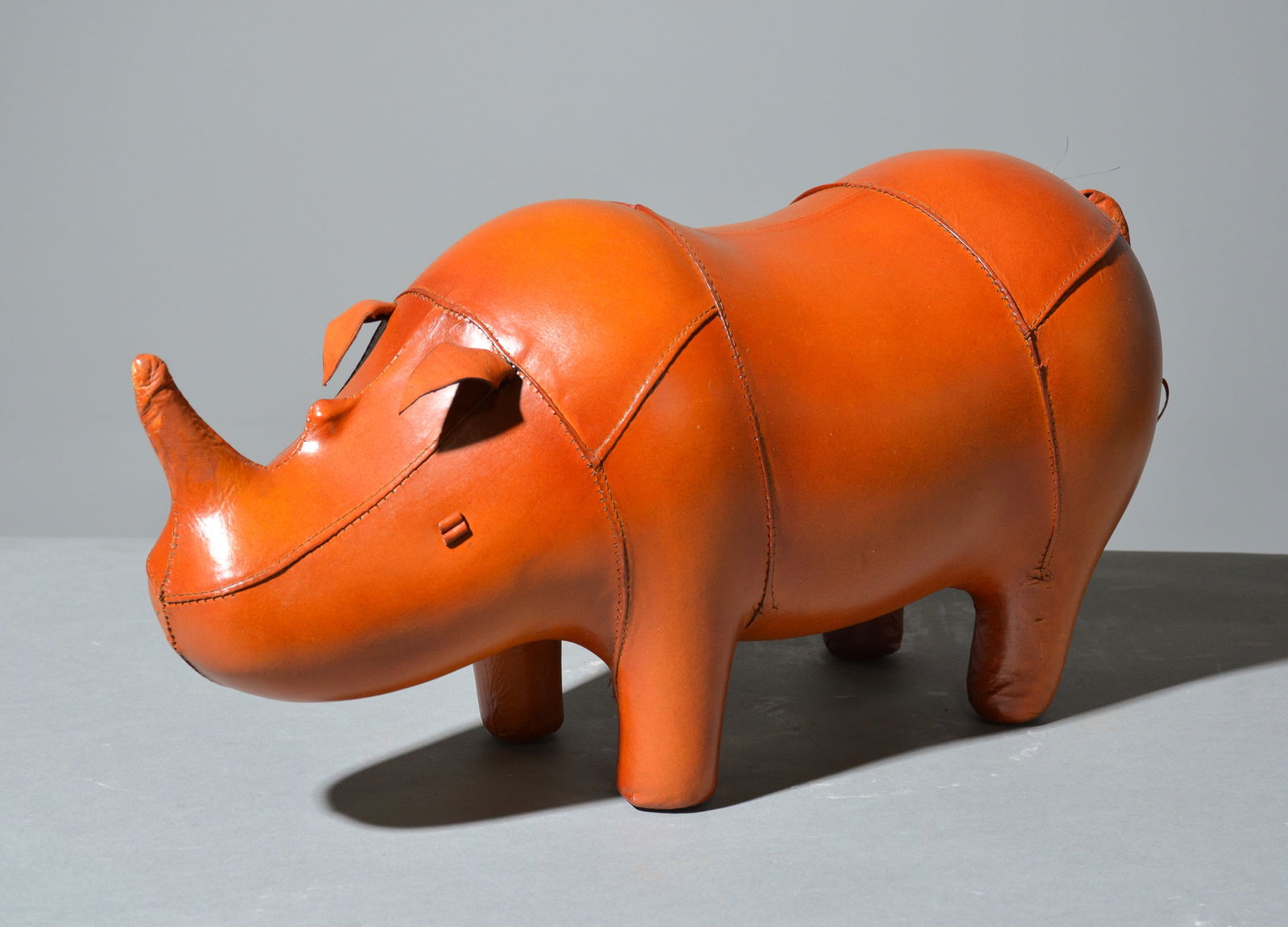 Leather Rhino Figure / Stool In The Manner Of Omersa (1 of 2)