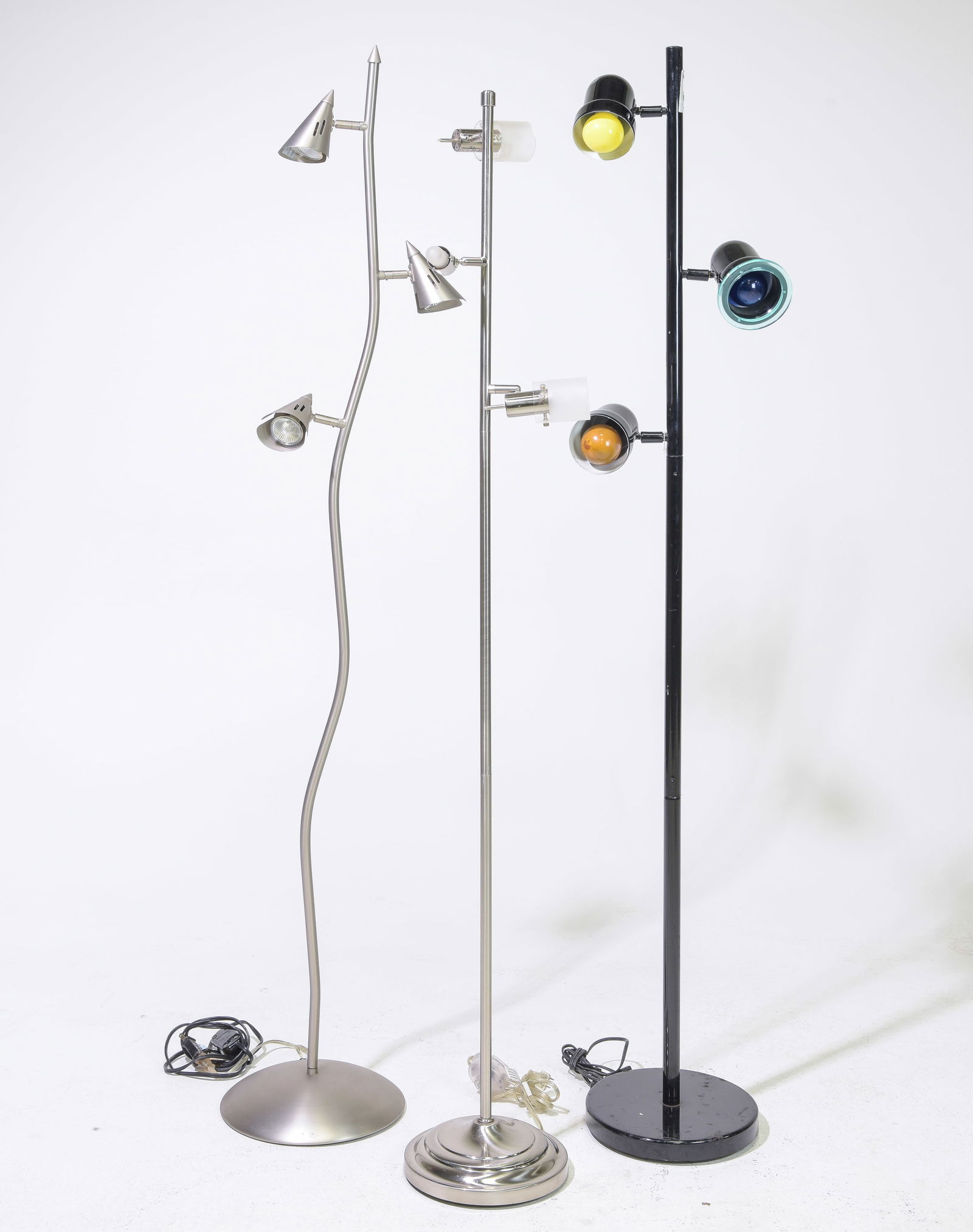 Three Assorted Modern Floor Lamps (1 of 3)