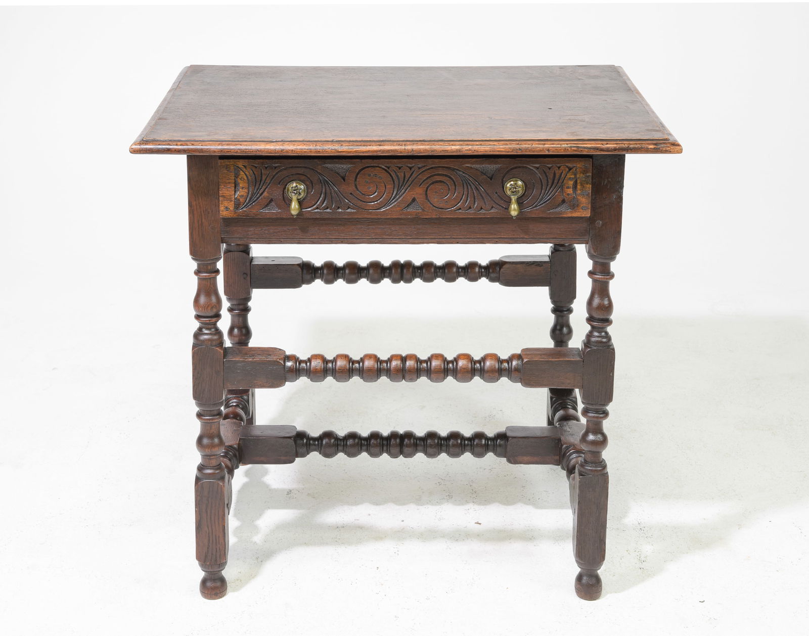 British Carved Oak Occasional Table c.1920's (1 of 5)