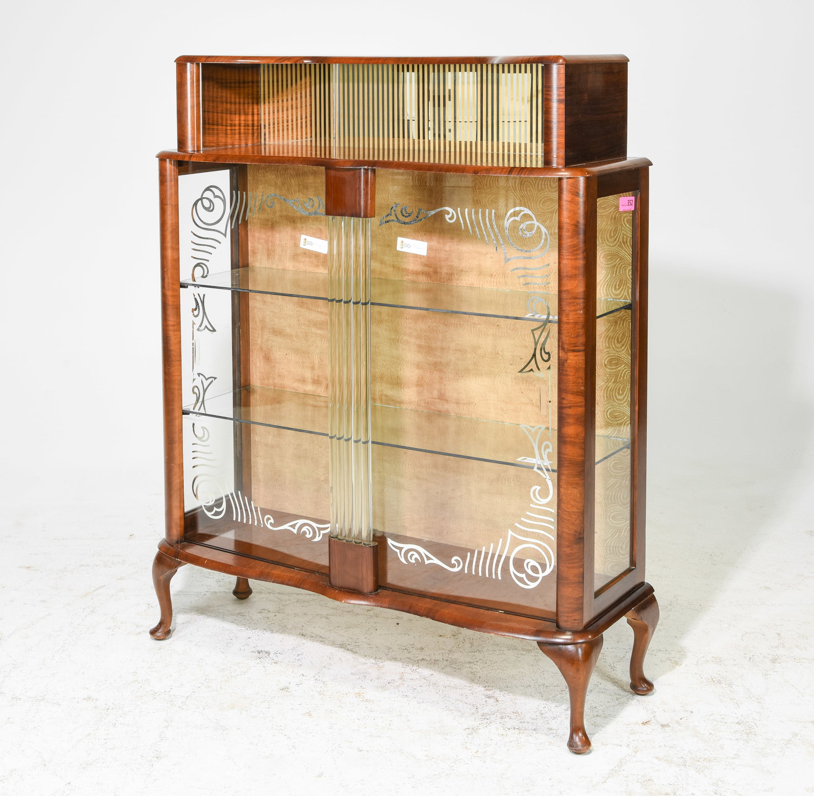 British Mahogany Curio / Display Cabinet (1 of 3)