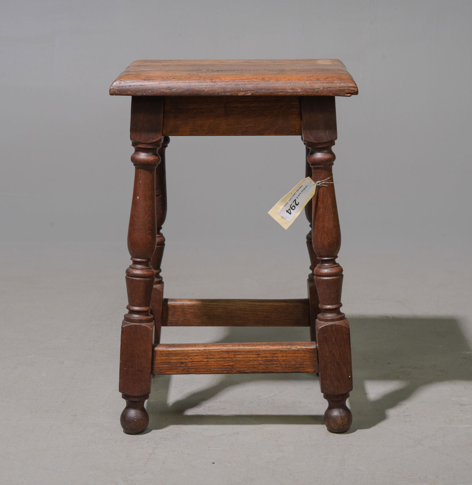 British Oak Joint Stool c.1920's-30's #4 (1 of 3)