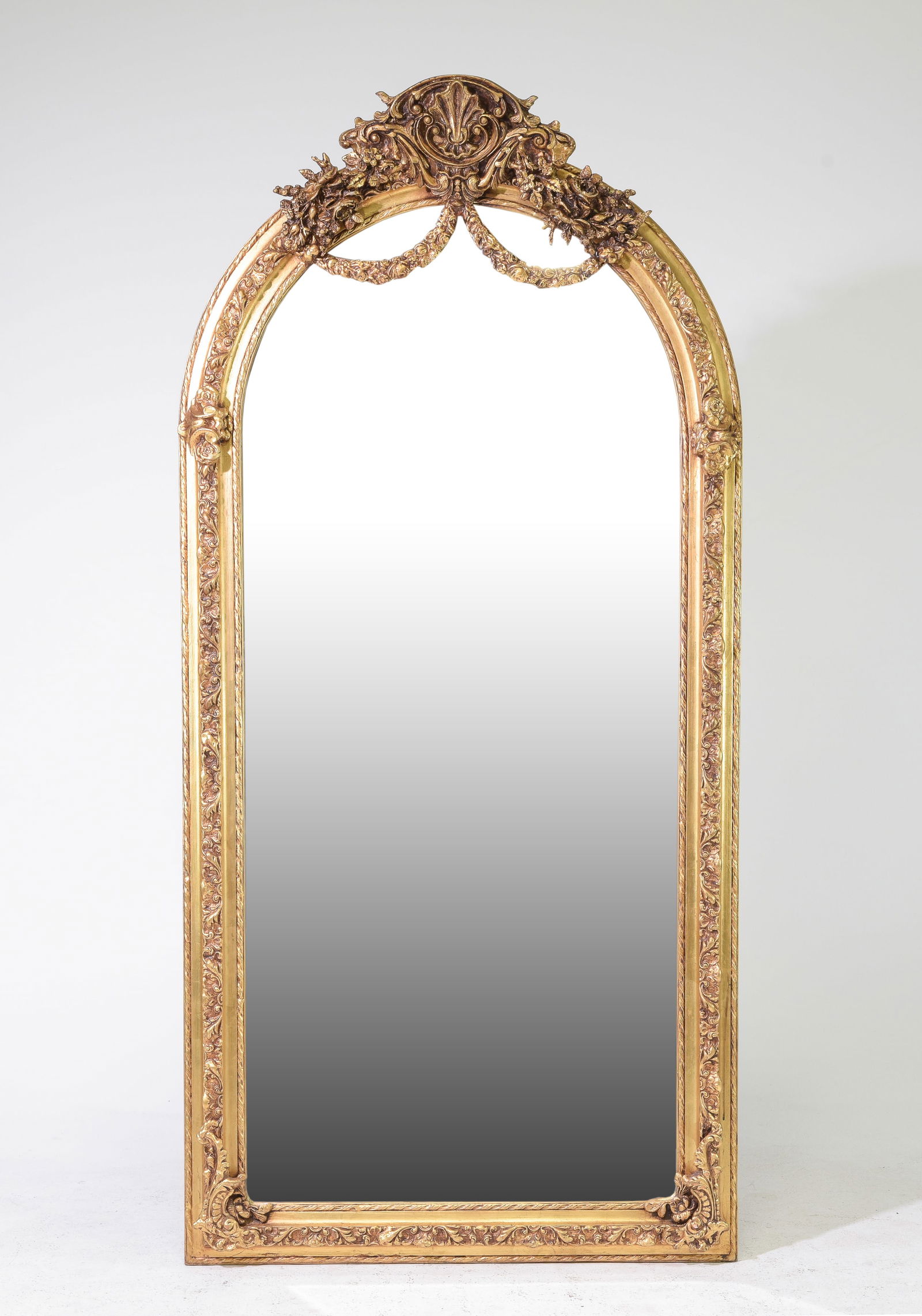 Palatial French Style Gold Framed Mirror #2 (1 of 4)