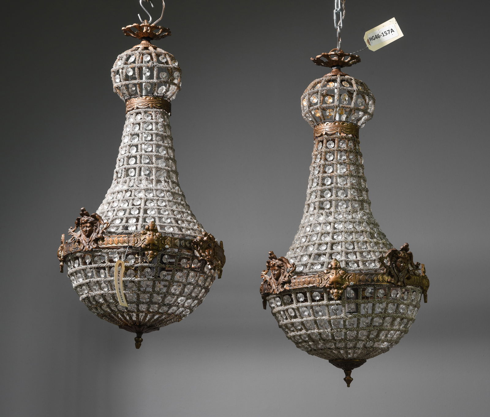 2 Empire Style Basket Chandeliers (1 of 3)