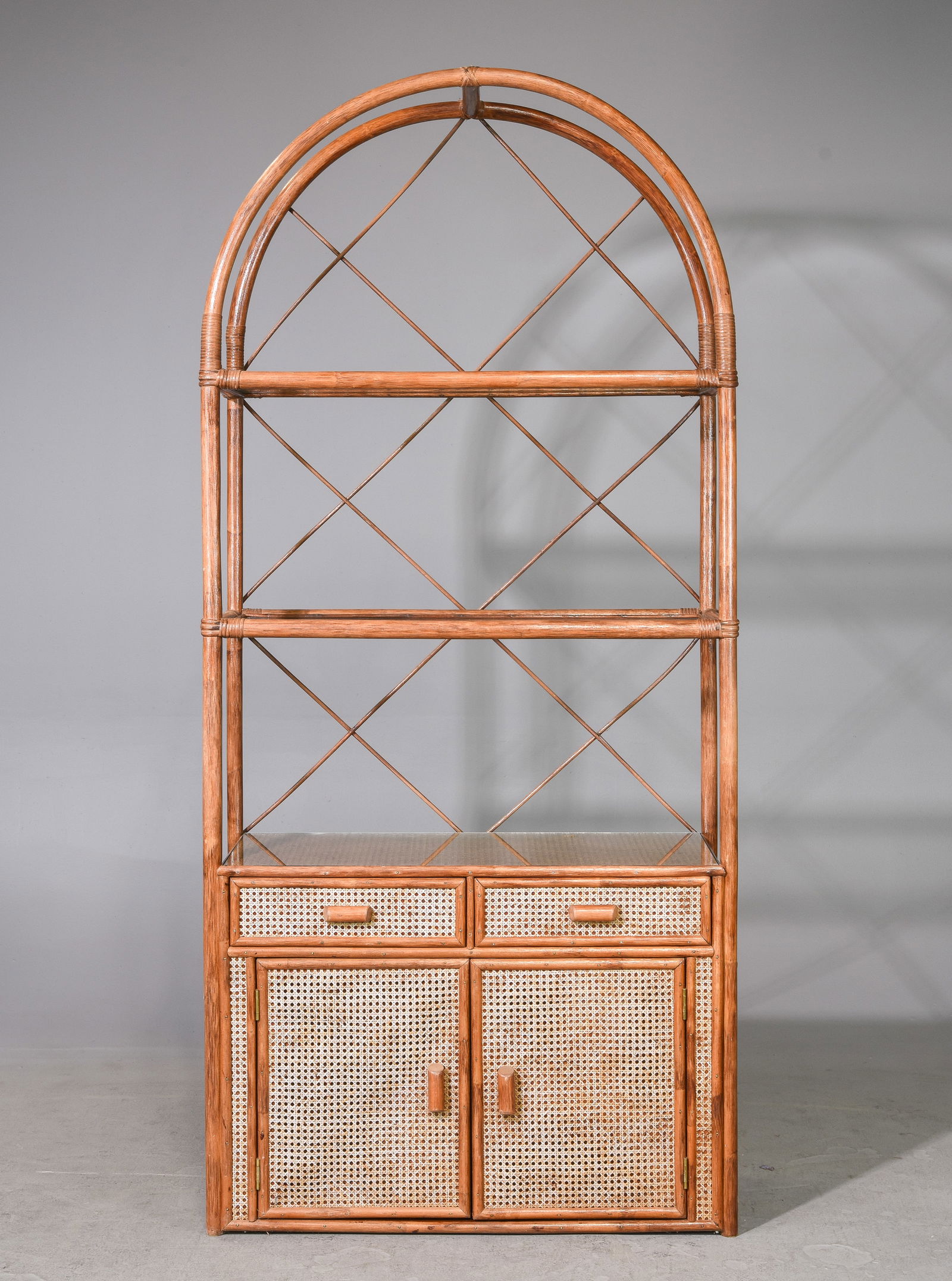 Tiki Style Bamboo 3 Tier Shelf / Room Divider (1 of 7)