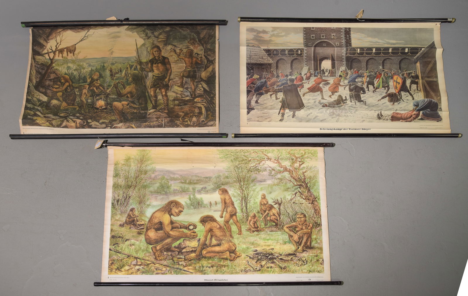 Three Assorted Vintage German School Charts (1 of 6)