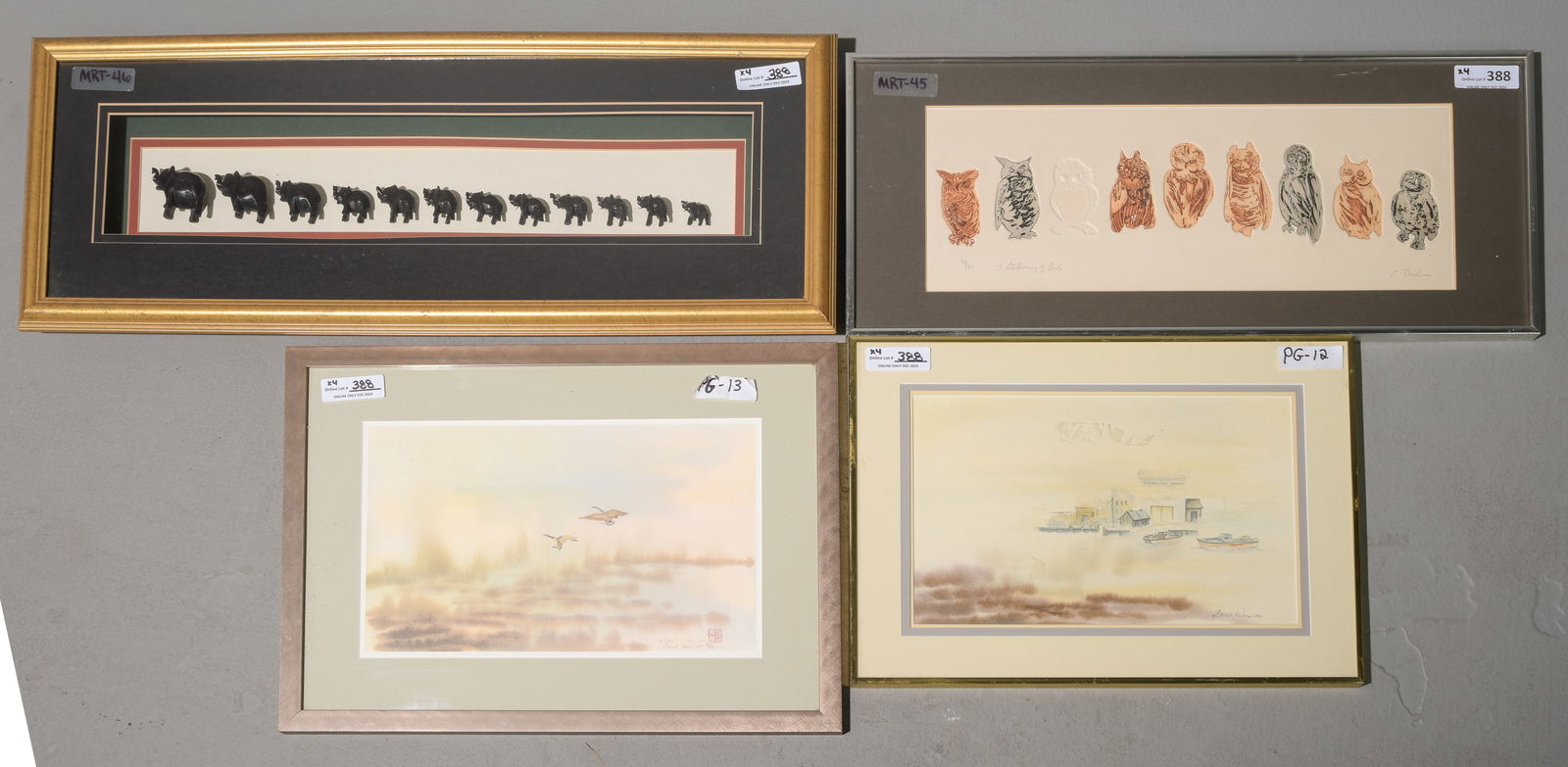 Four Pieces Assorted Framed Art (1 of 6)