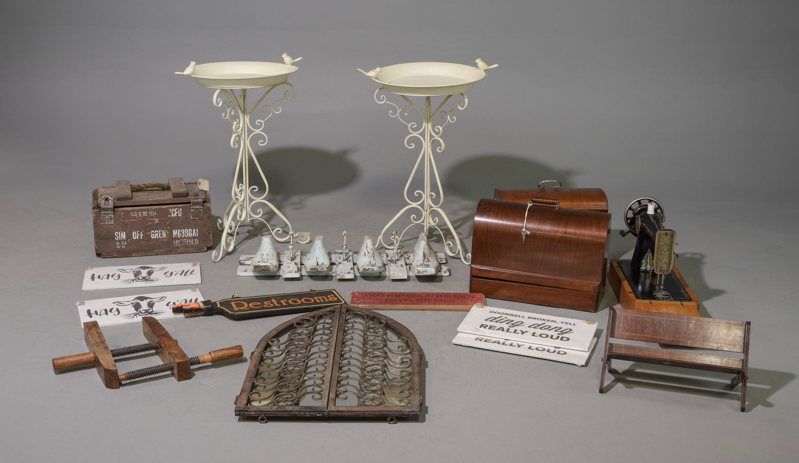 16pcs Assorted Sewing Machines, Signs, Etc. (1 of 6)