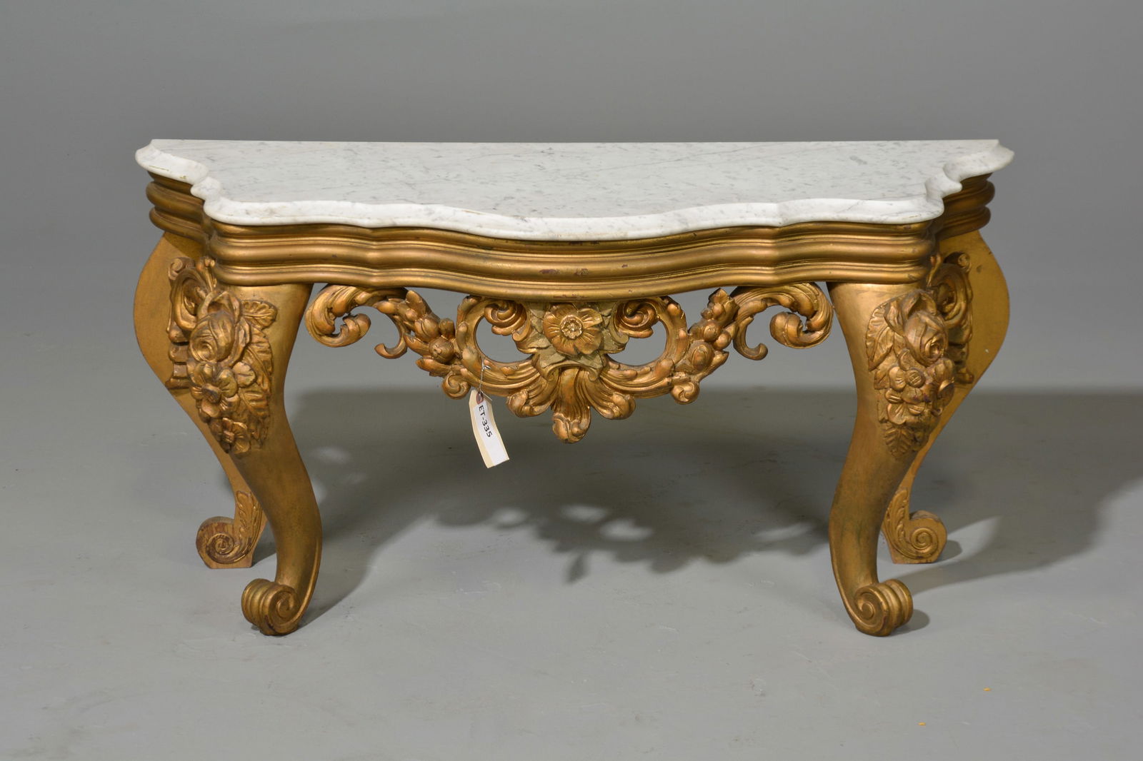 Louis XV Style White Marble Top Stand (1 of 4)