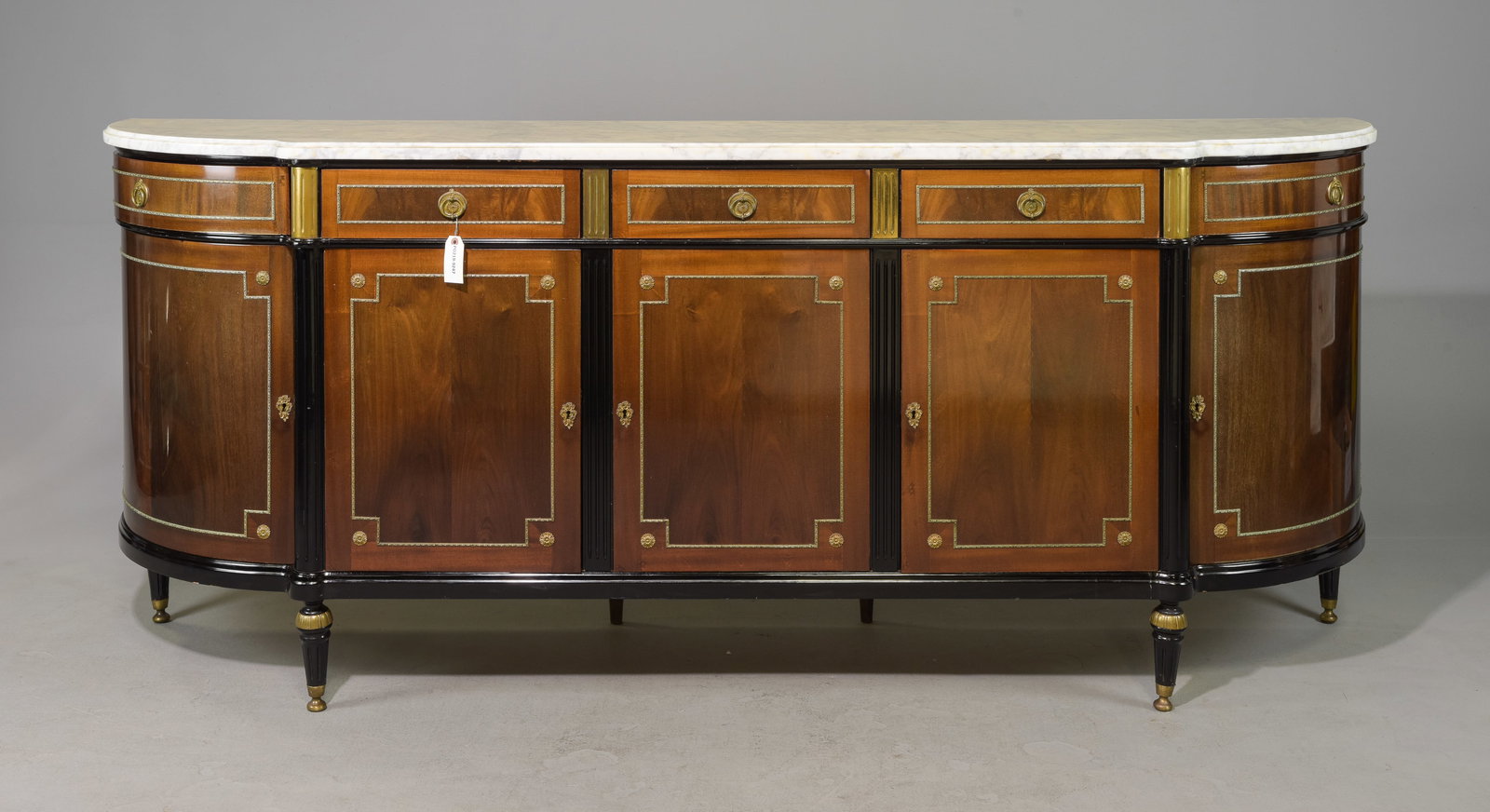 Louis XVI Style White Marble Top Sideboard #1 (1 of 8)